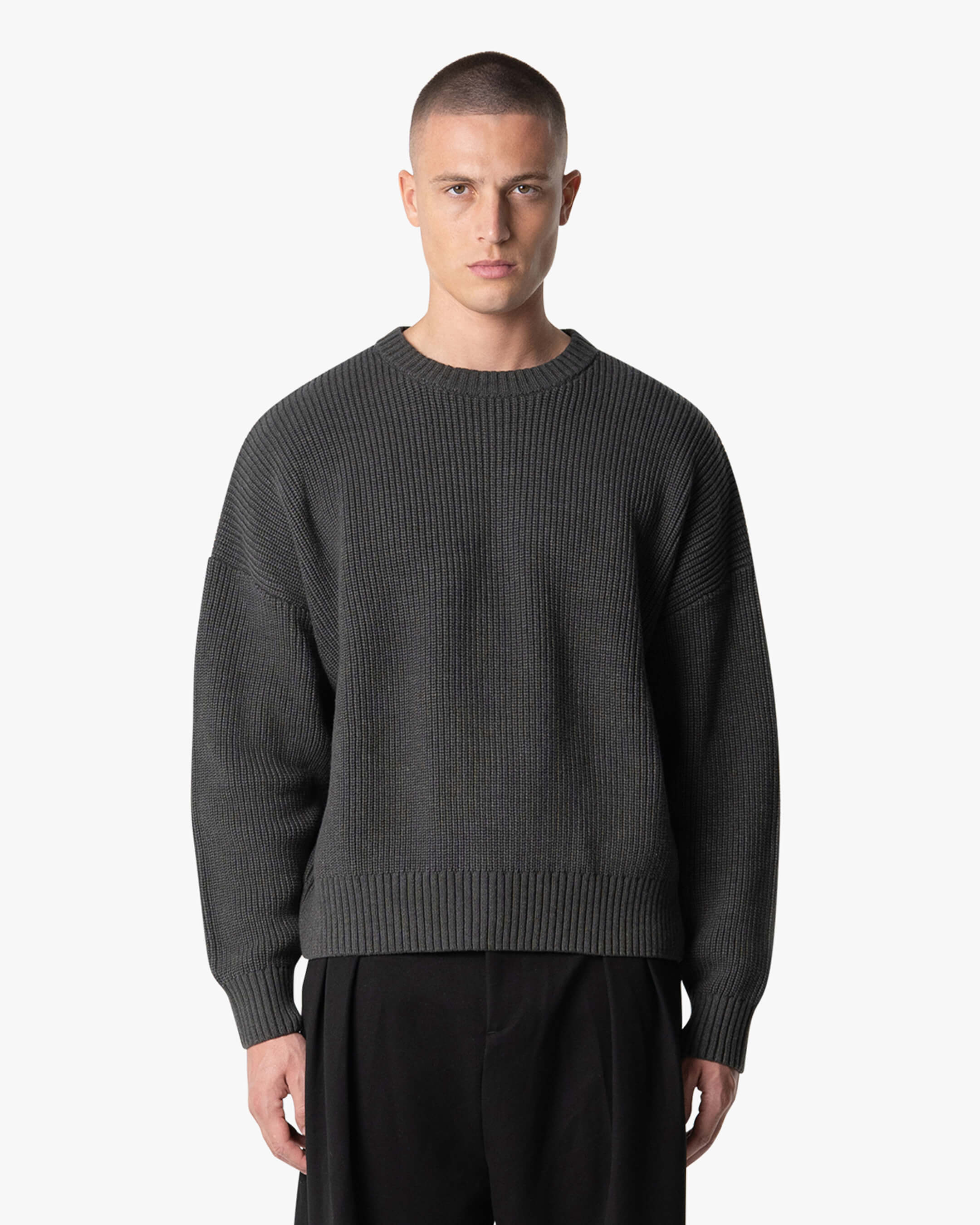 Pull ample carré en coton Emilian