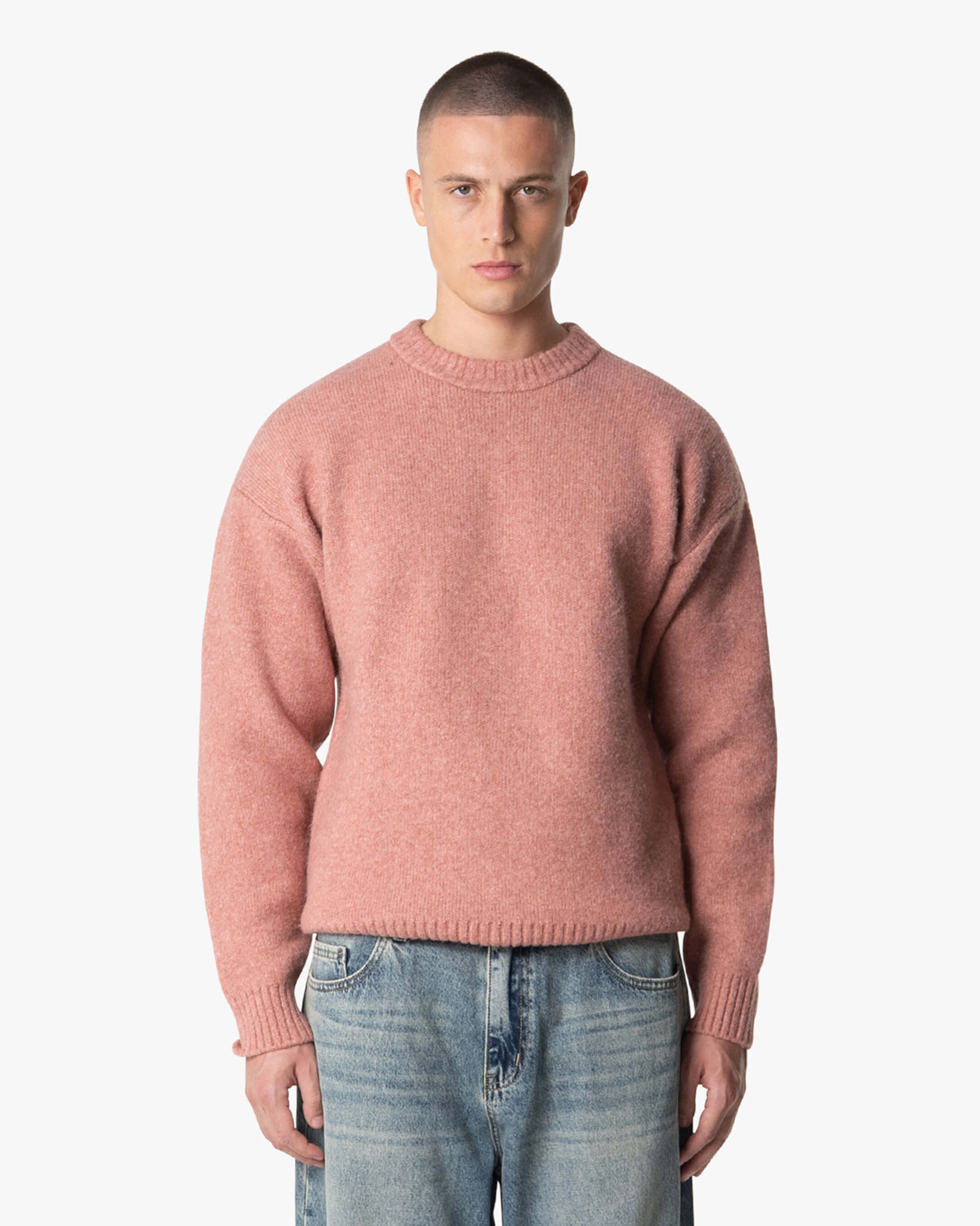 Pull brossé en laine mélangée Brixton
