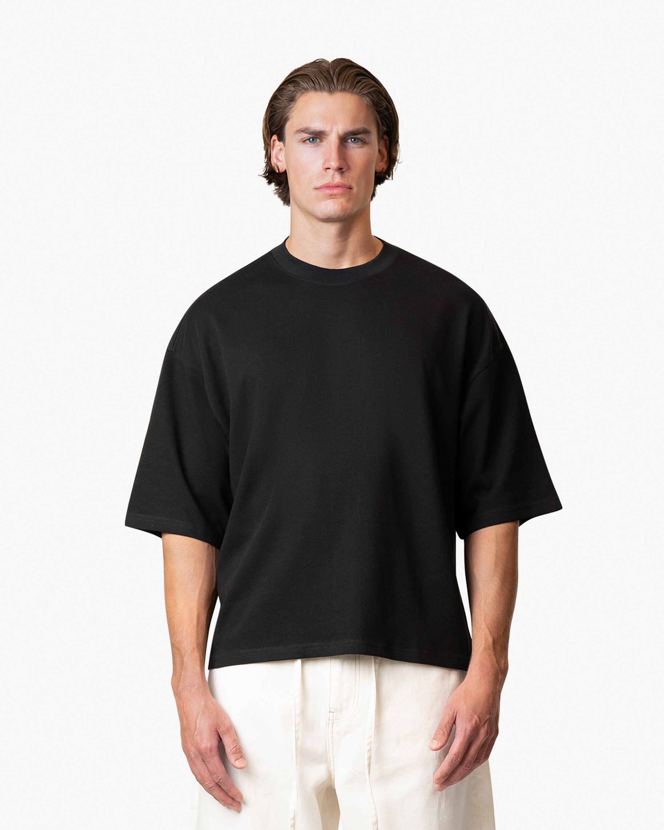 Blank Boxy T-Shirt | Black