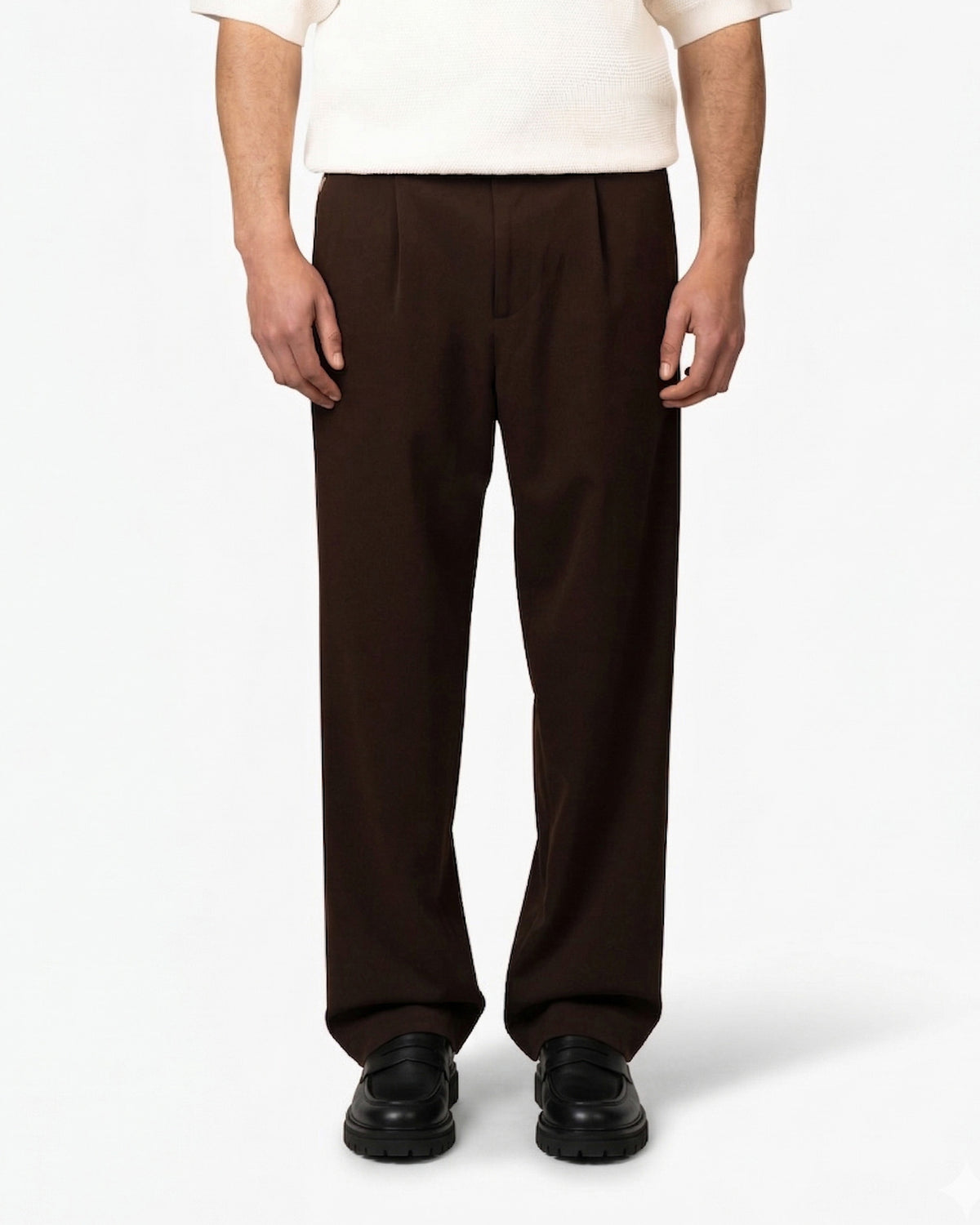 Fender Straight Pants | Brown