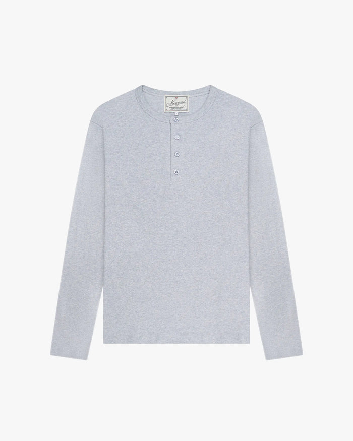 Le t-shirt Henley manches longues