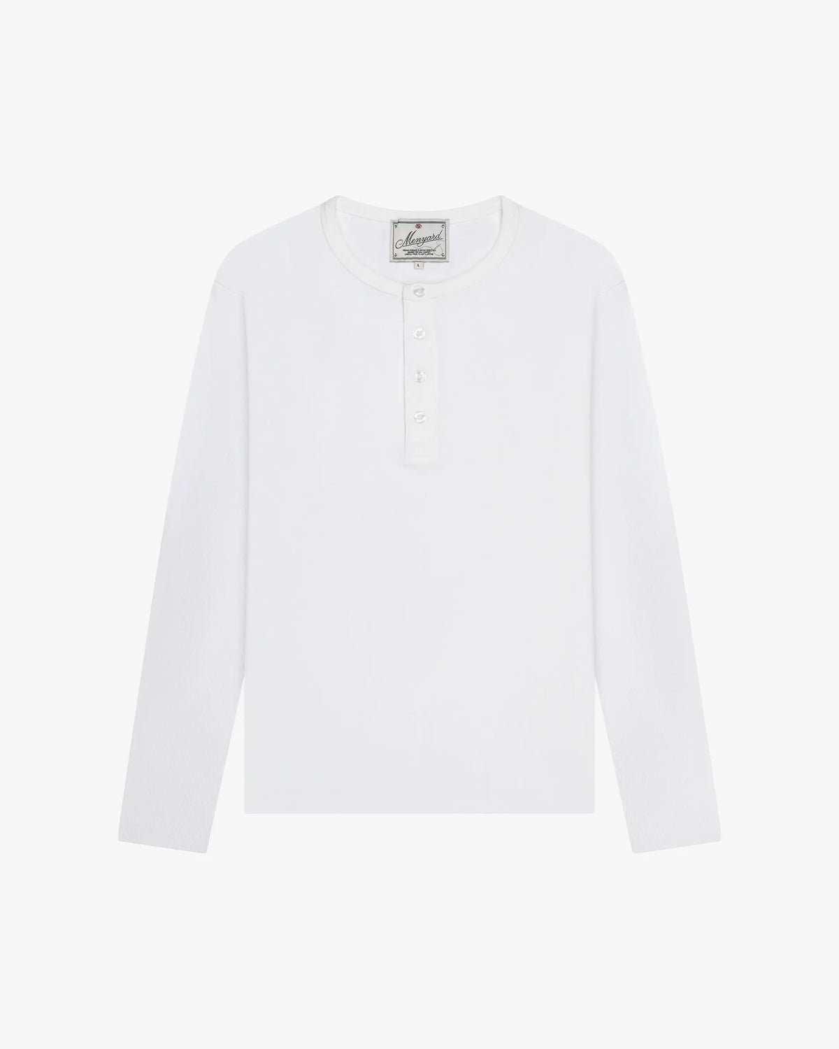 Flatlay Henley White