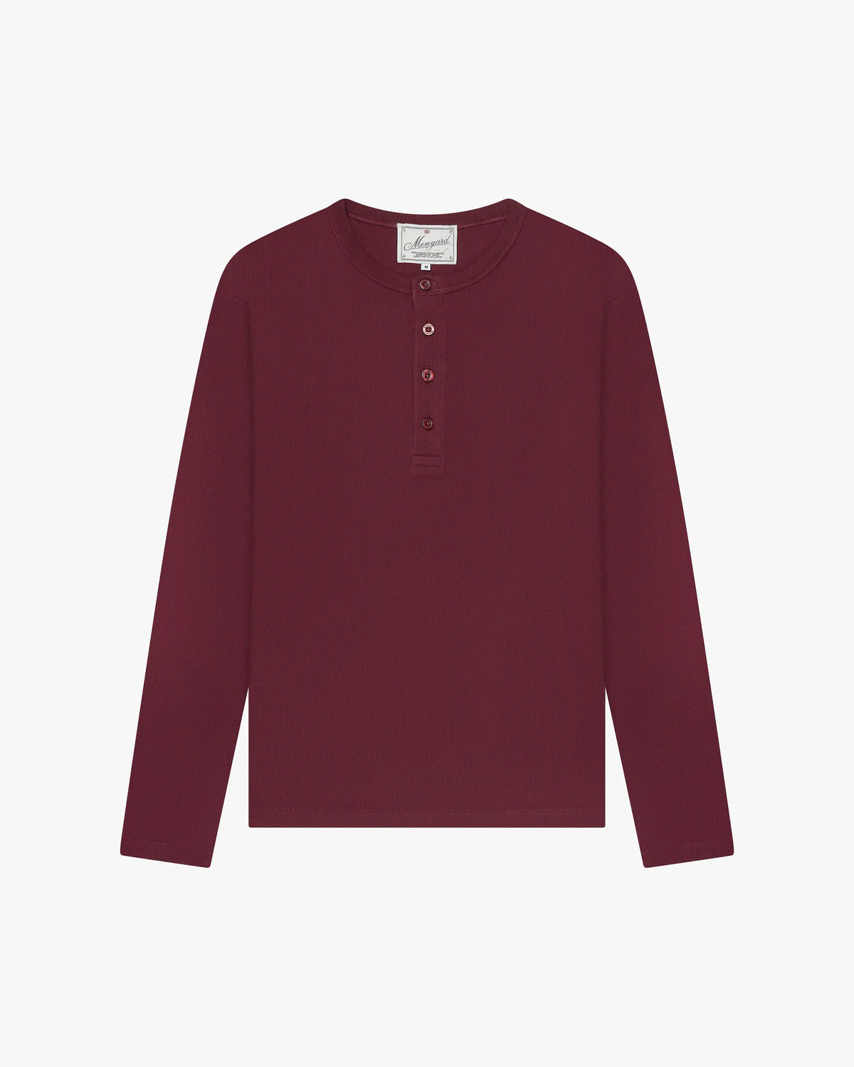 Henley Longsleeve | Burgundy flatlay
