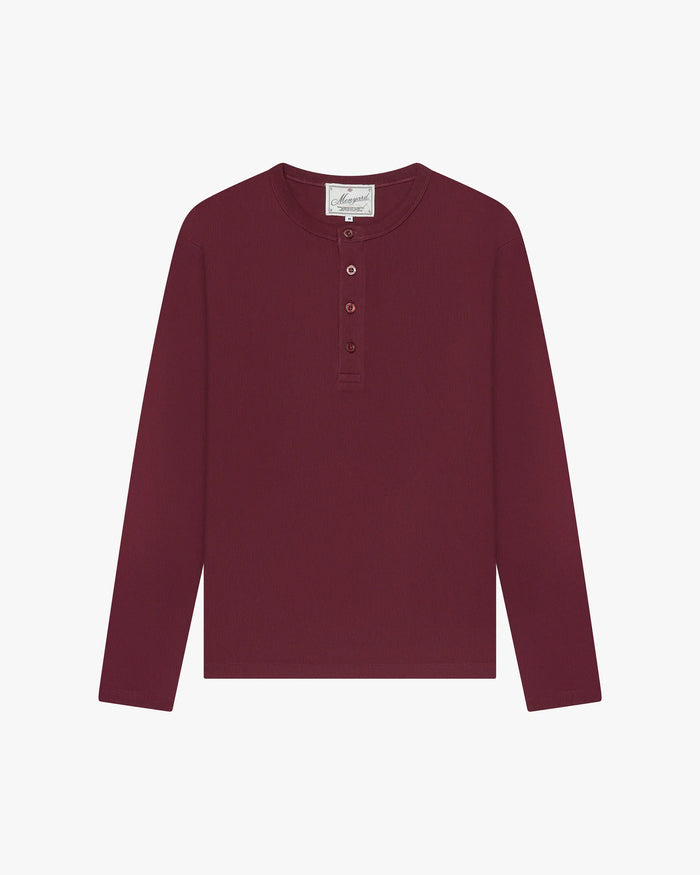 Le t-shirt Henley manches longues