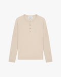 Henley Longsleeve | Light Beige flatlay