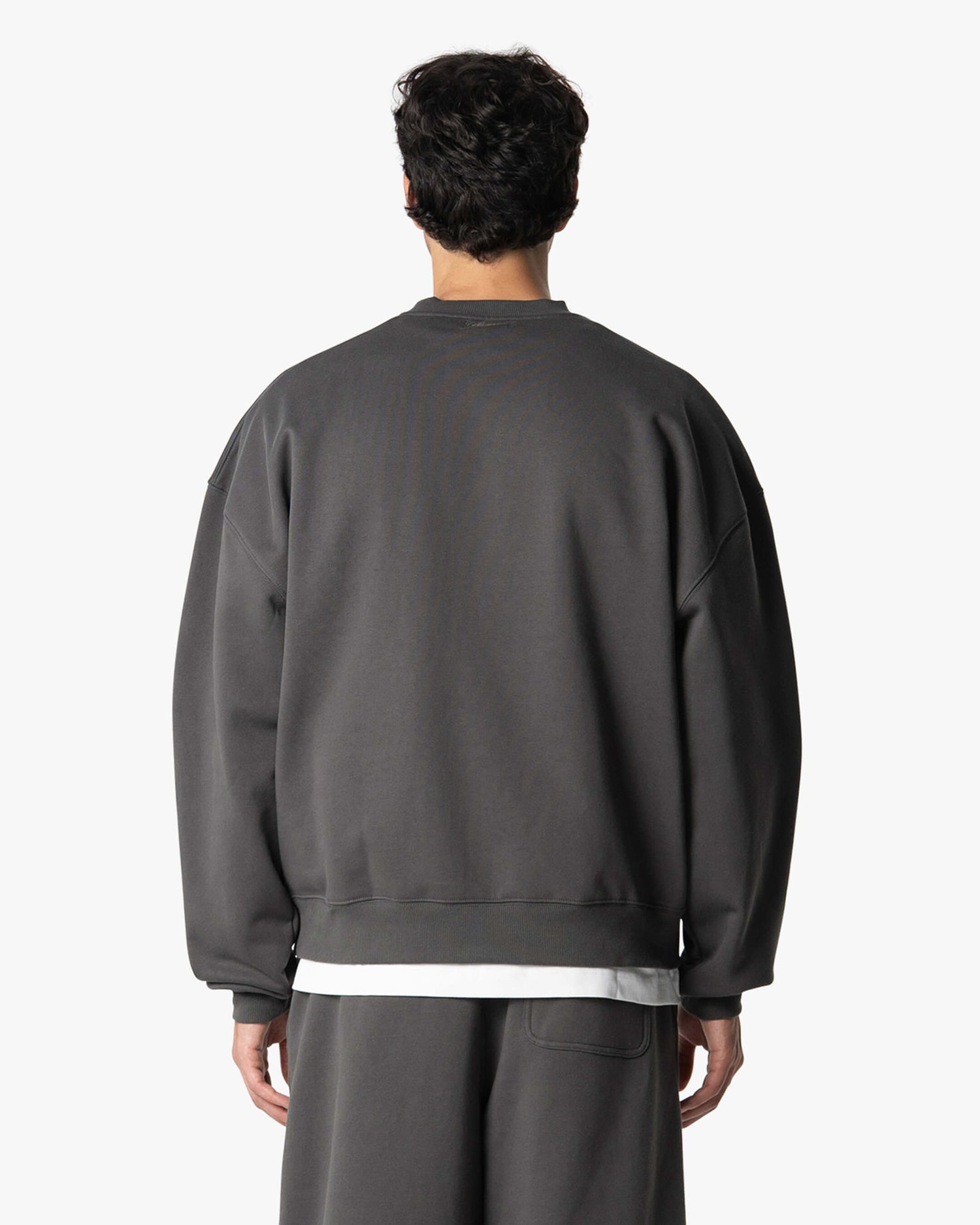 Oversized Blank Sweater | Grey