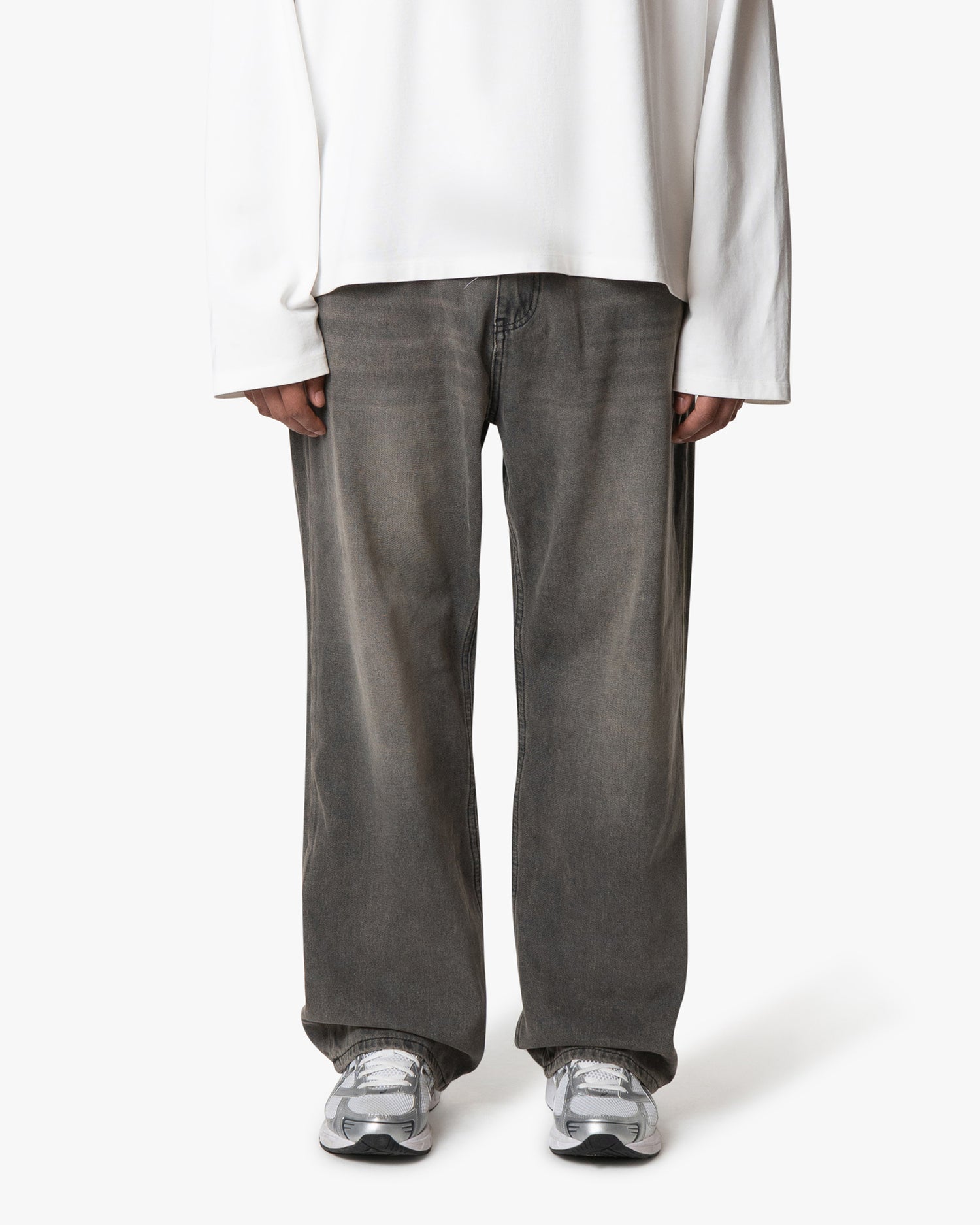 Riven Wide Jeans | Washed Grey