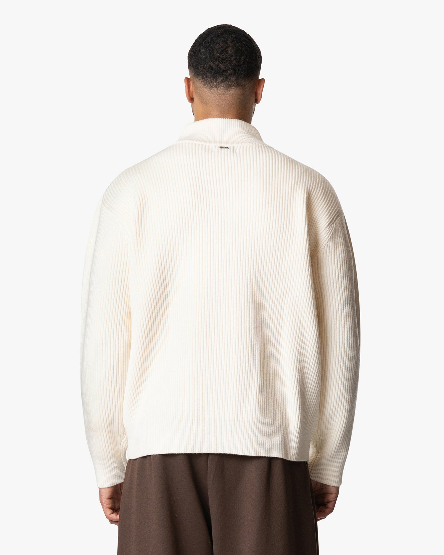 Cardigan en maille à fermeture éclair Giacca