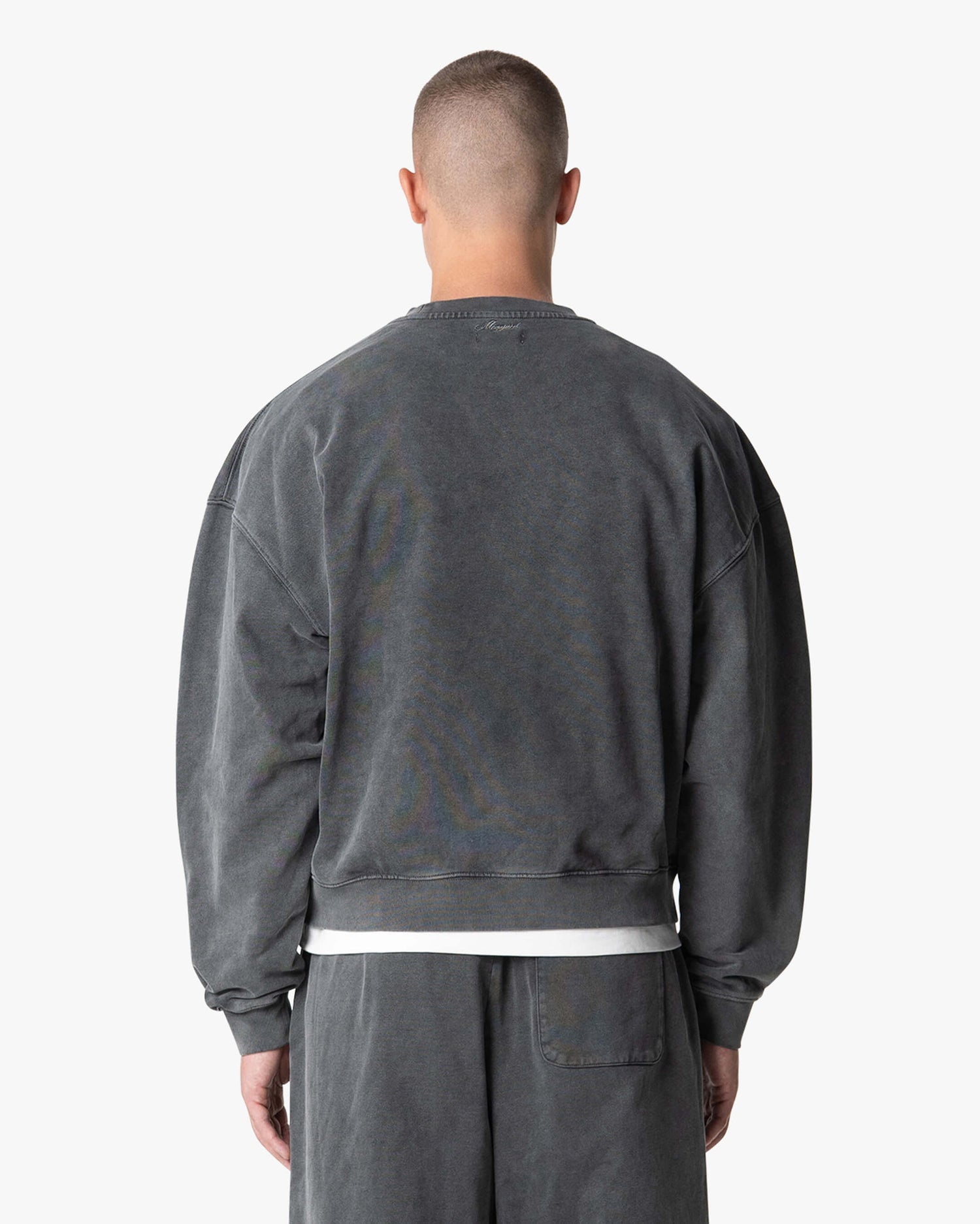 Acid Wash Oversized Sweater | Acid Grey