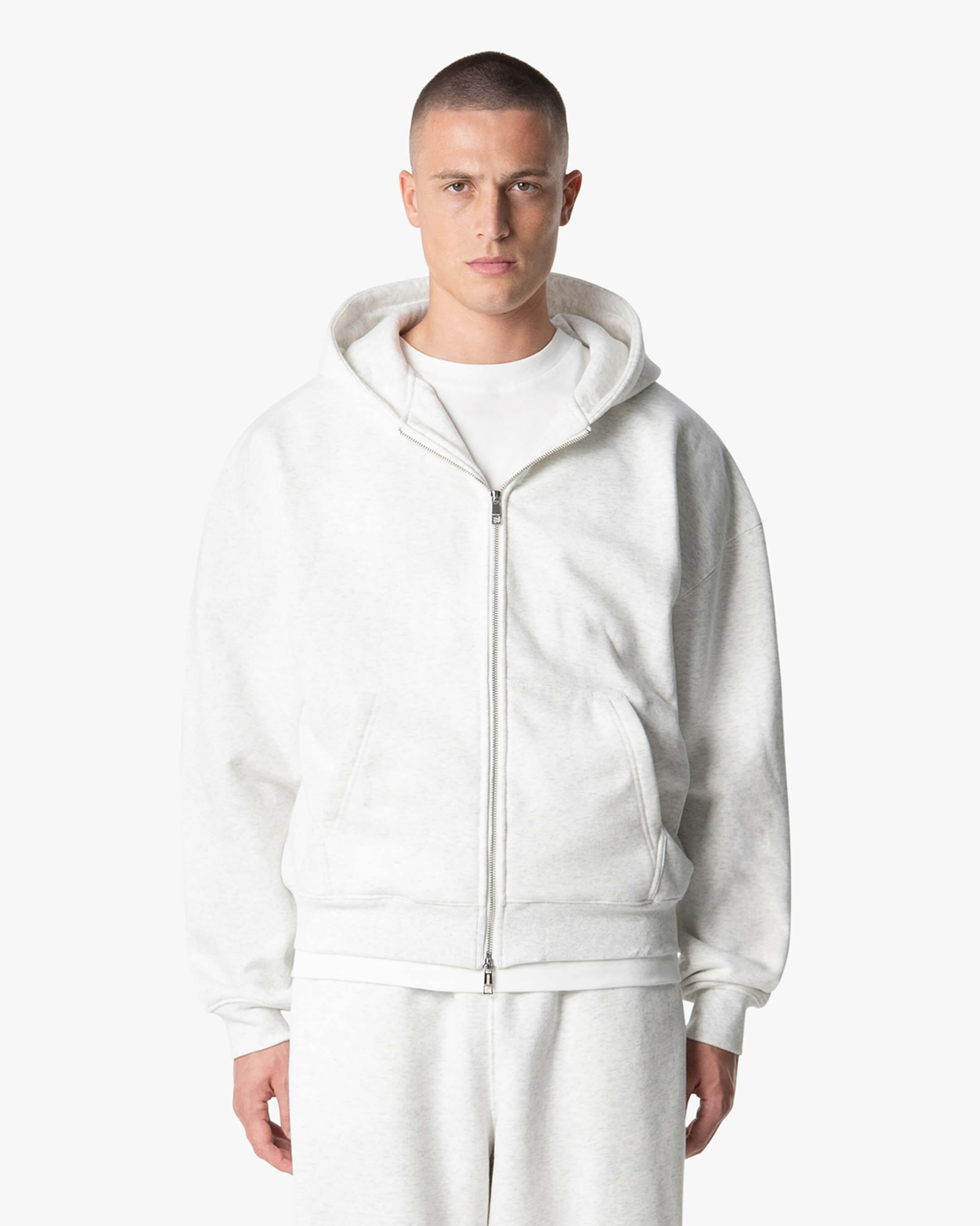 Sweat à capuche ample Blank