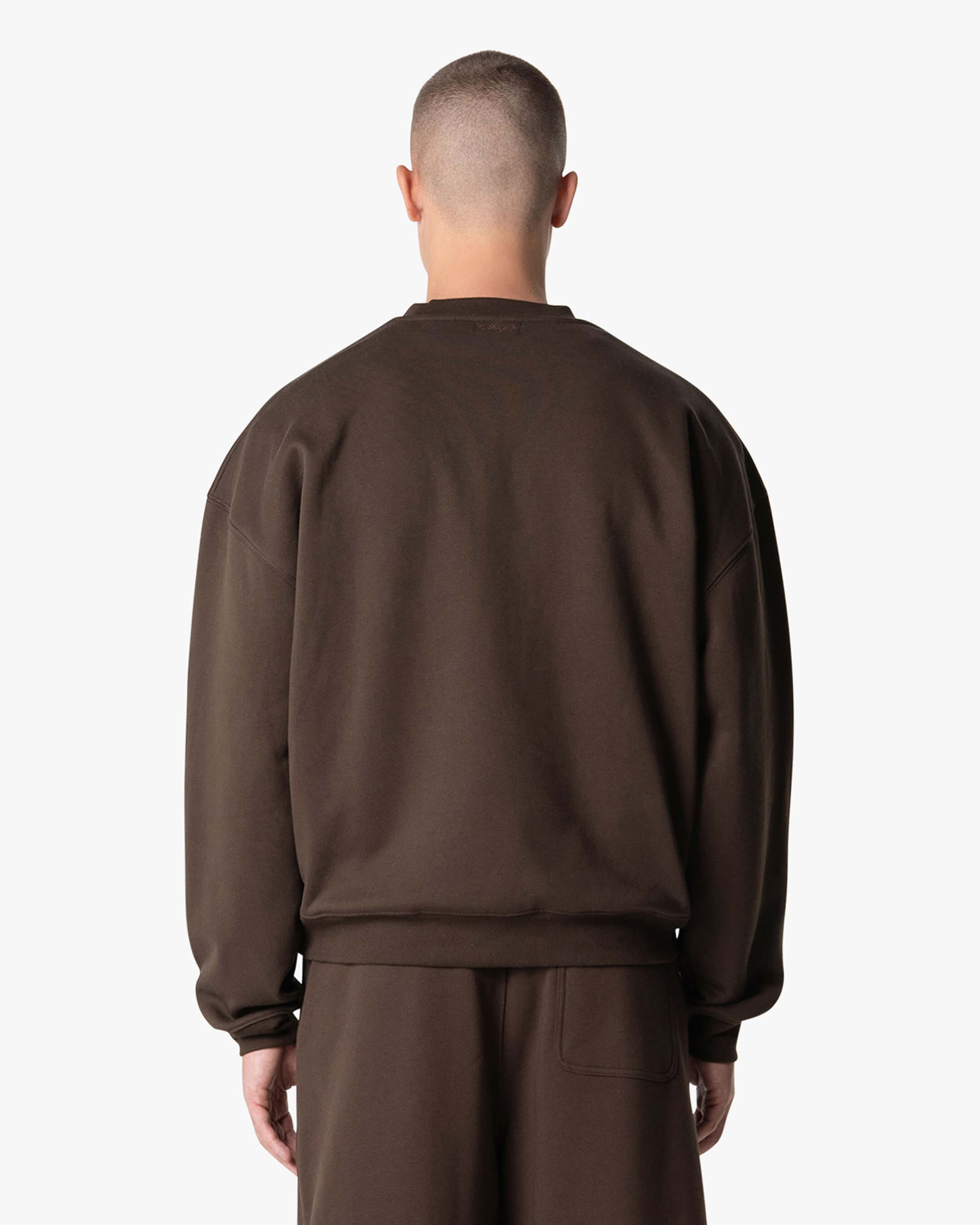 Oversized Blank Sweater | Brown