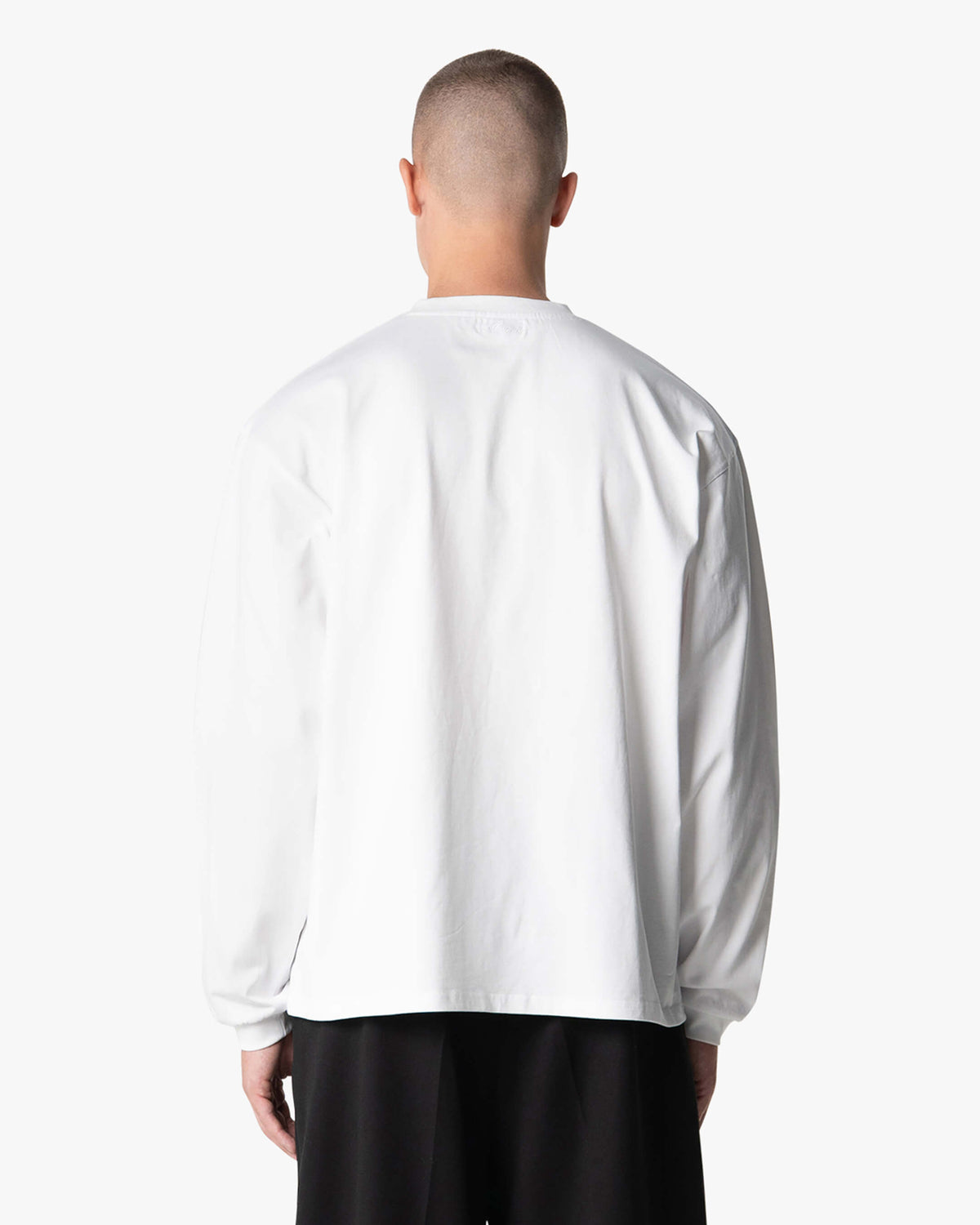 Oversized Blank Longsleeve | White