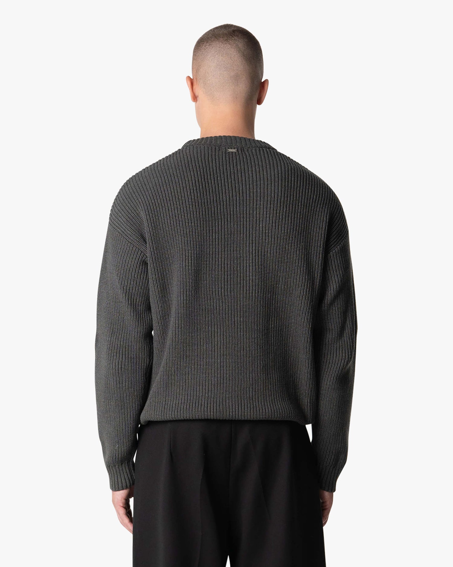 Pull en coton tricoté Naval