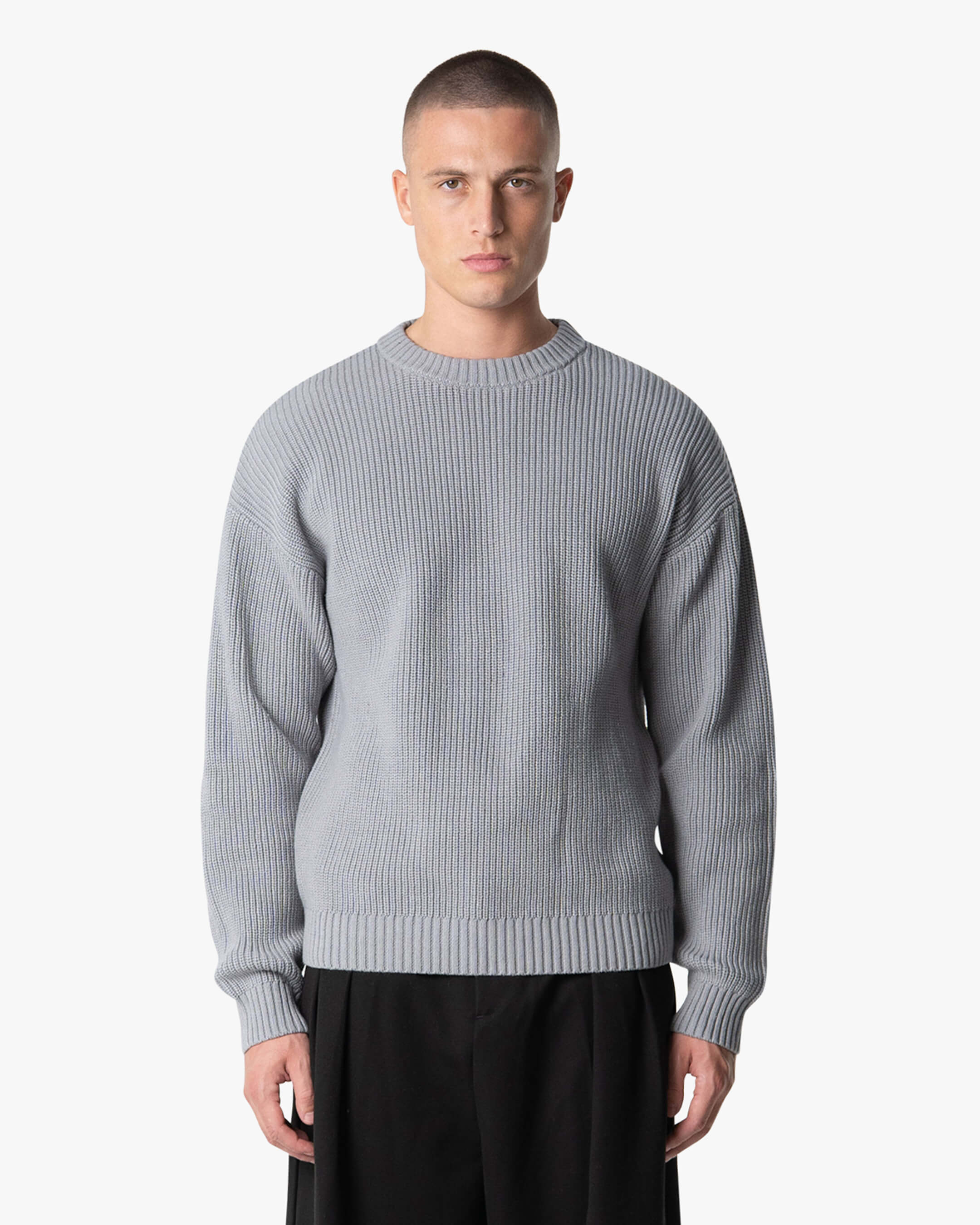 Pull en coton tricoté Naval