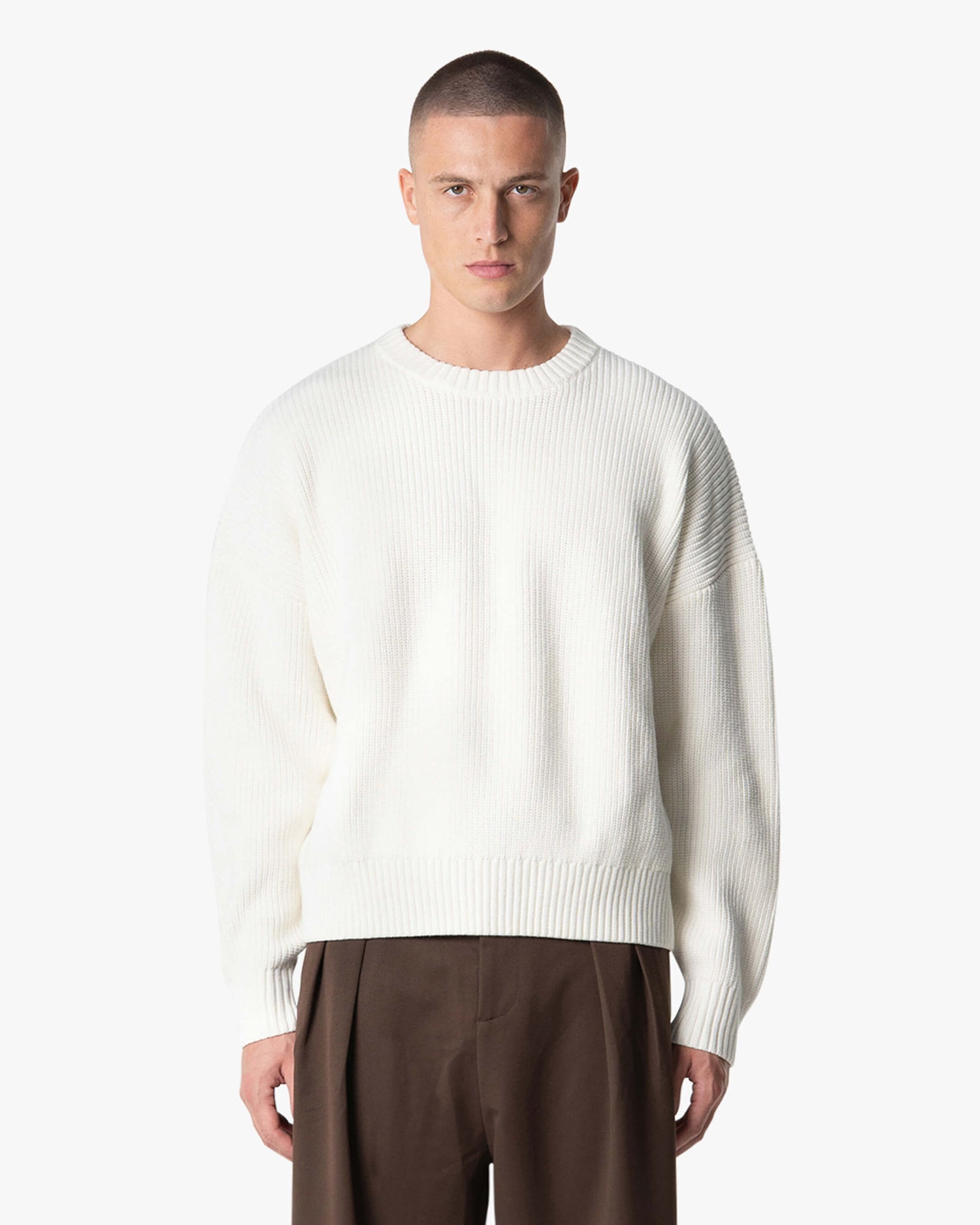 Pull ample carré en coton Emilian