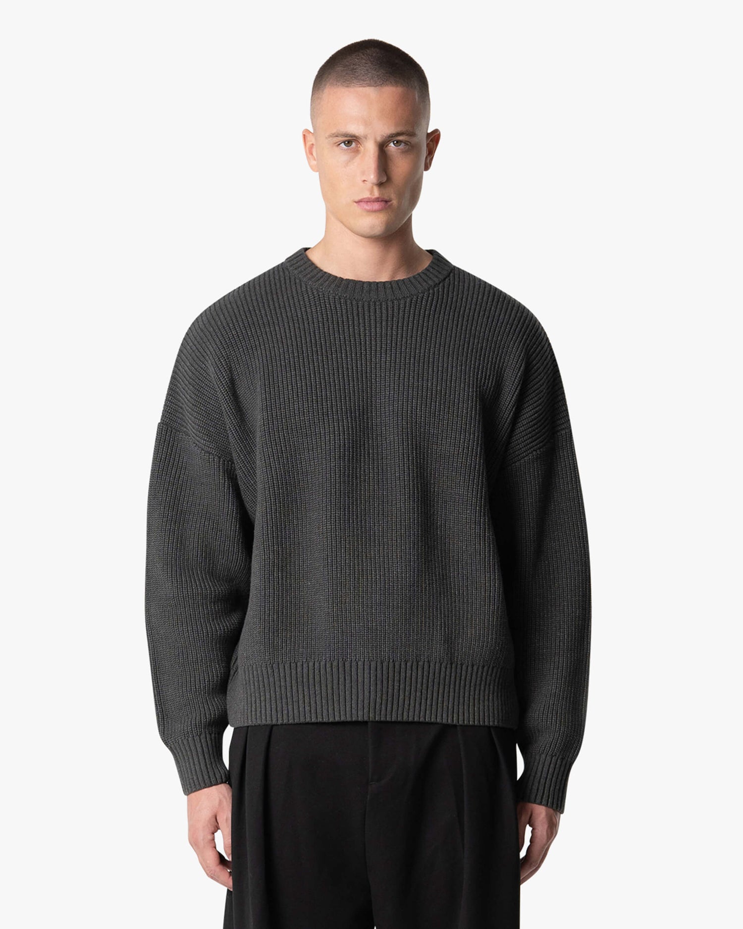 Pull ample carré en coton Emilian