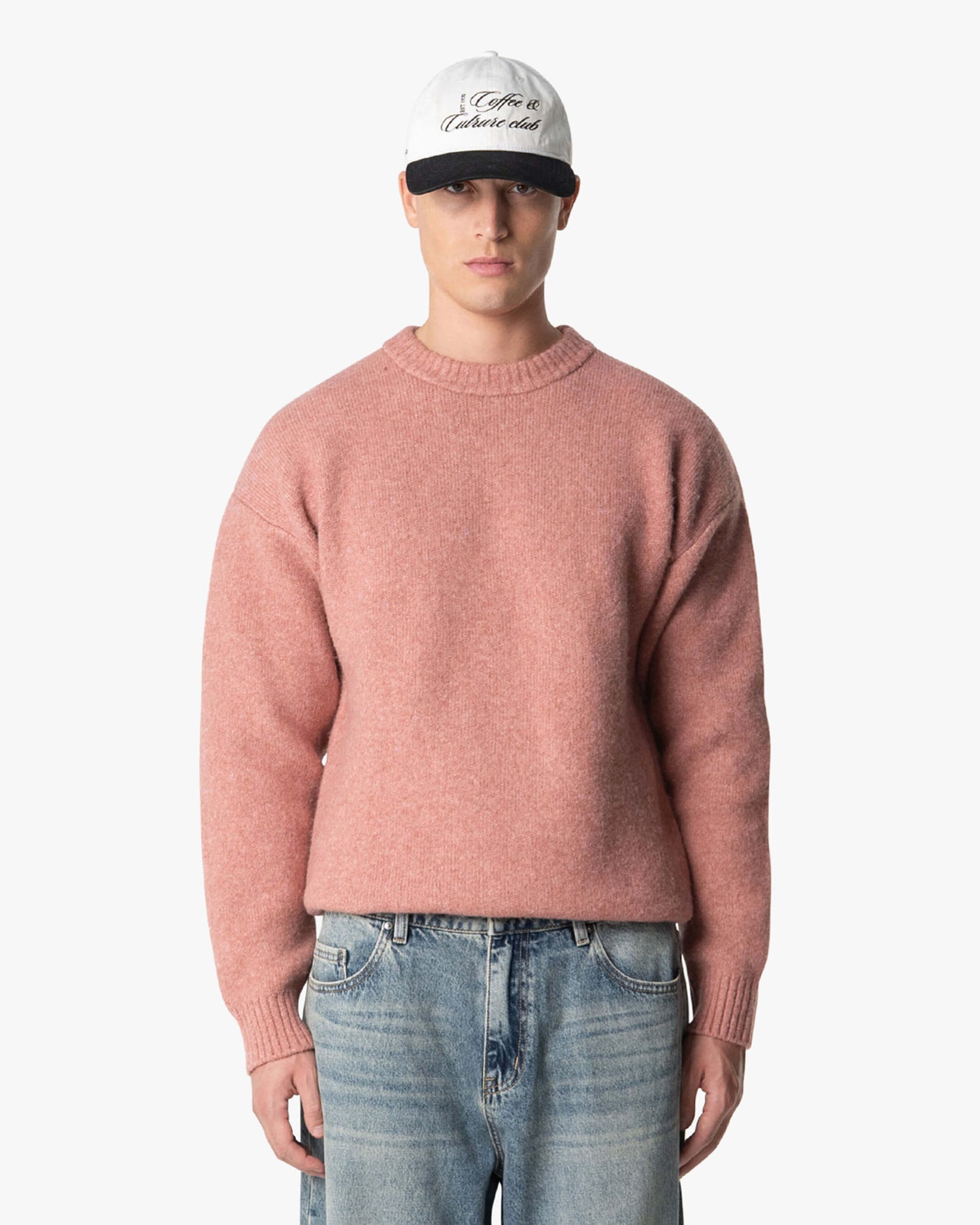 Pull brossé en laine mélangée Brixton 