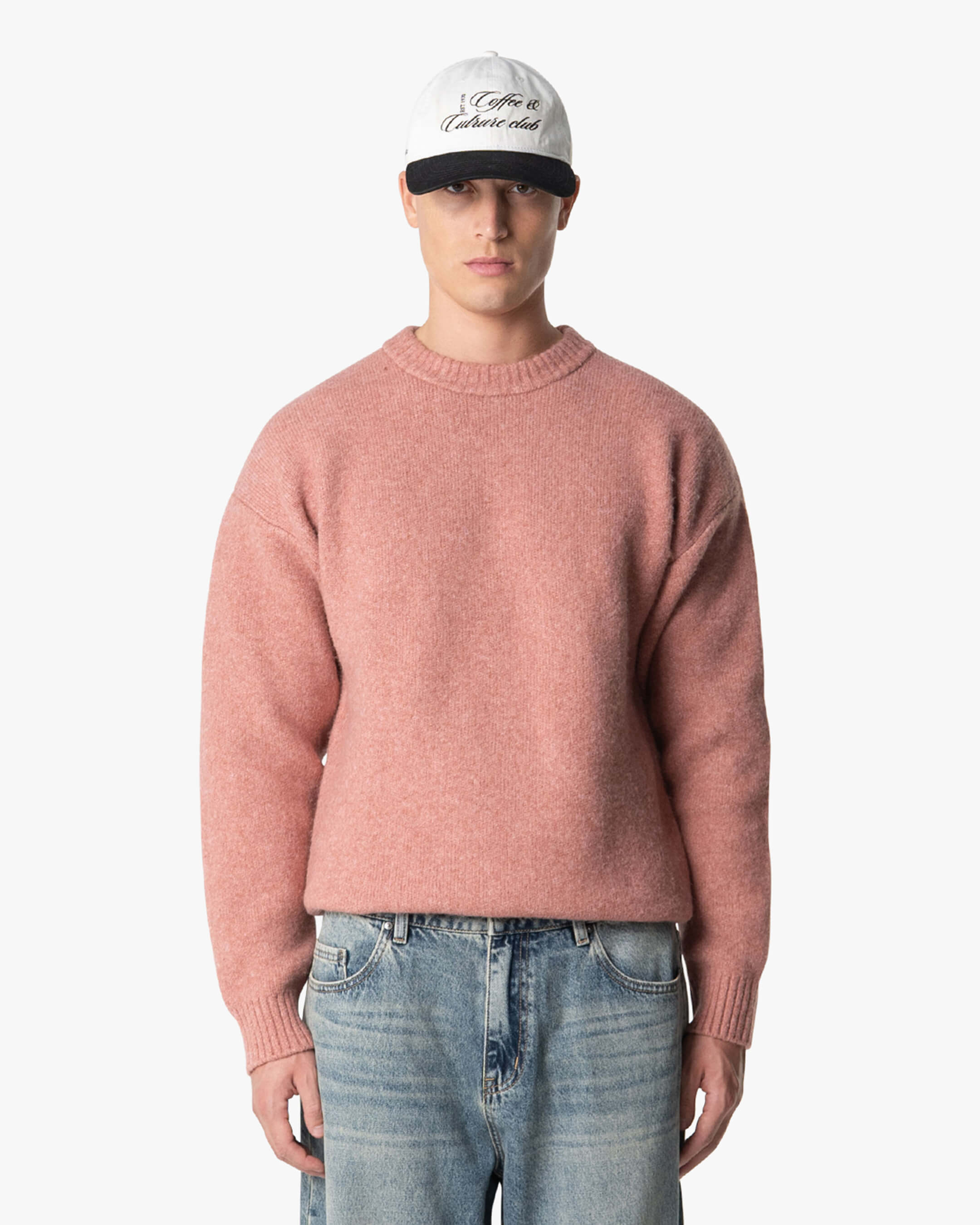 Pull brossé en laine mélangée Brixton 
