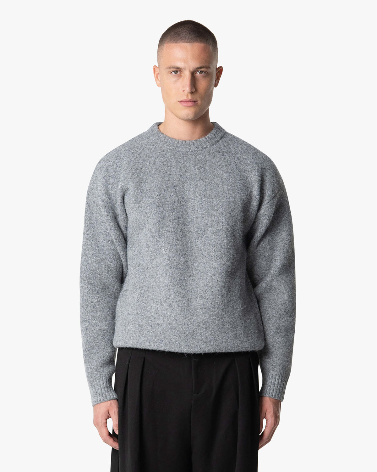 Pull brossé en laine mélangée Brixton
