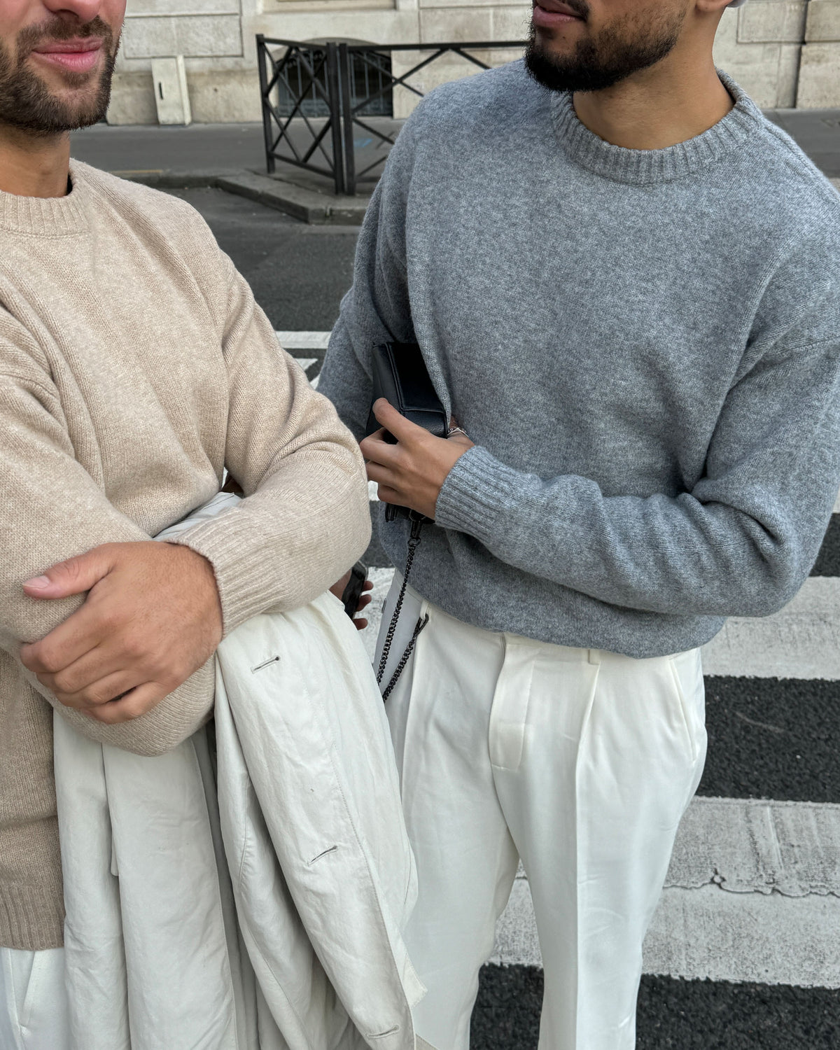 Pull brossé en laine mélangée Brixton