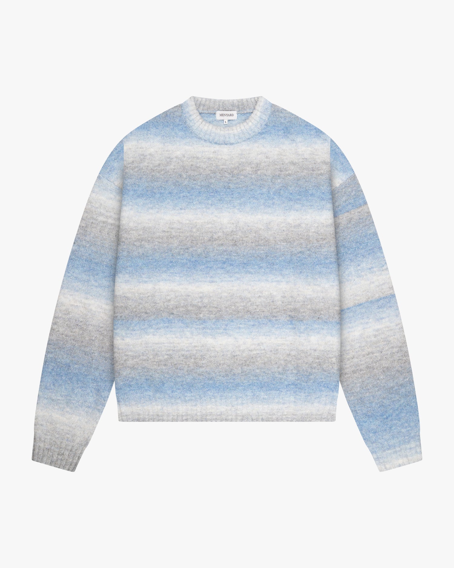 Aria Oversized Gradient Sweater | Blue/White