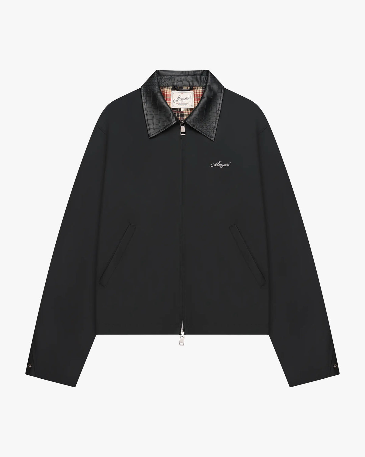 Avenue Cotton Balloon Jacket | Black Flatlay