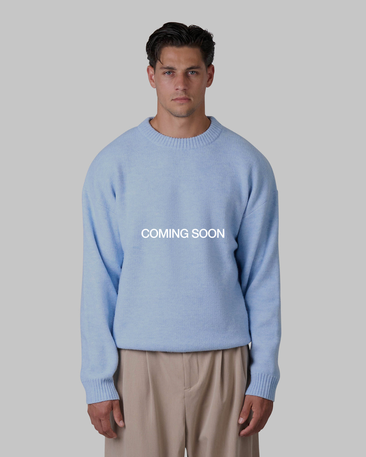 Brixton Wool-Blend Brushed Sweater | Light Blue