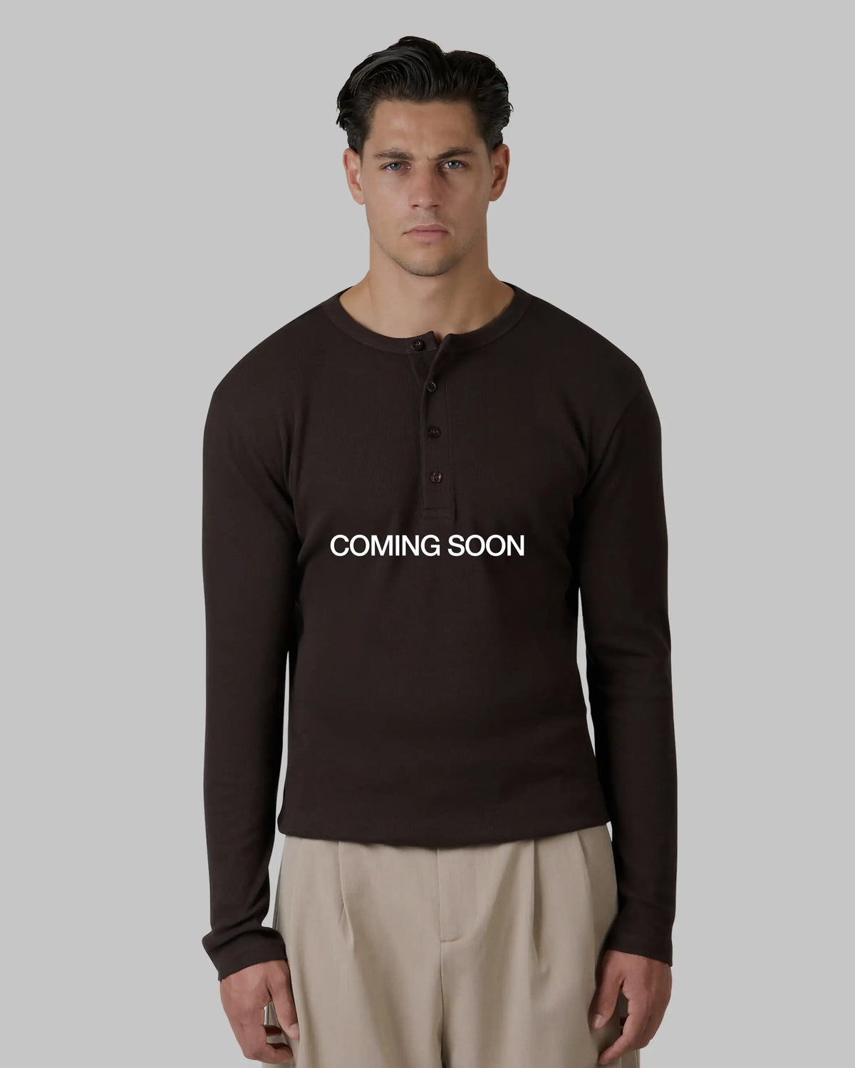 Henley Longsleeve | Brown