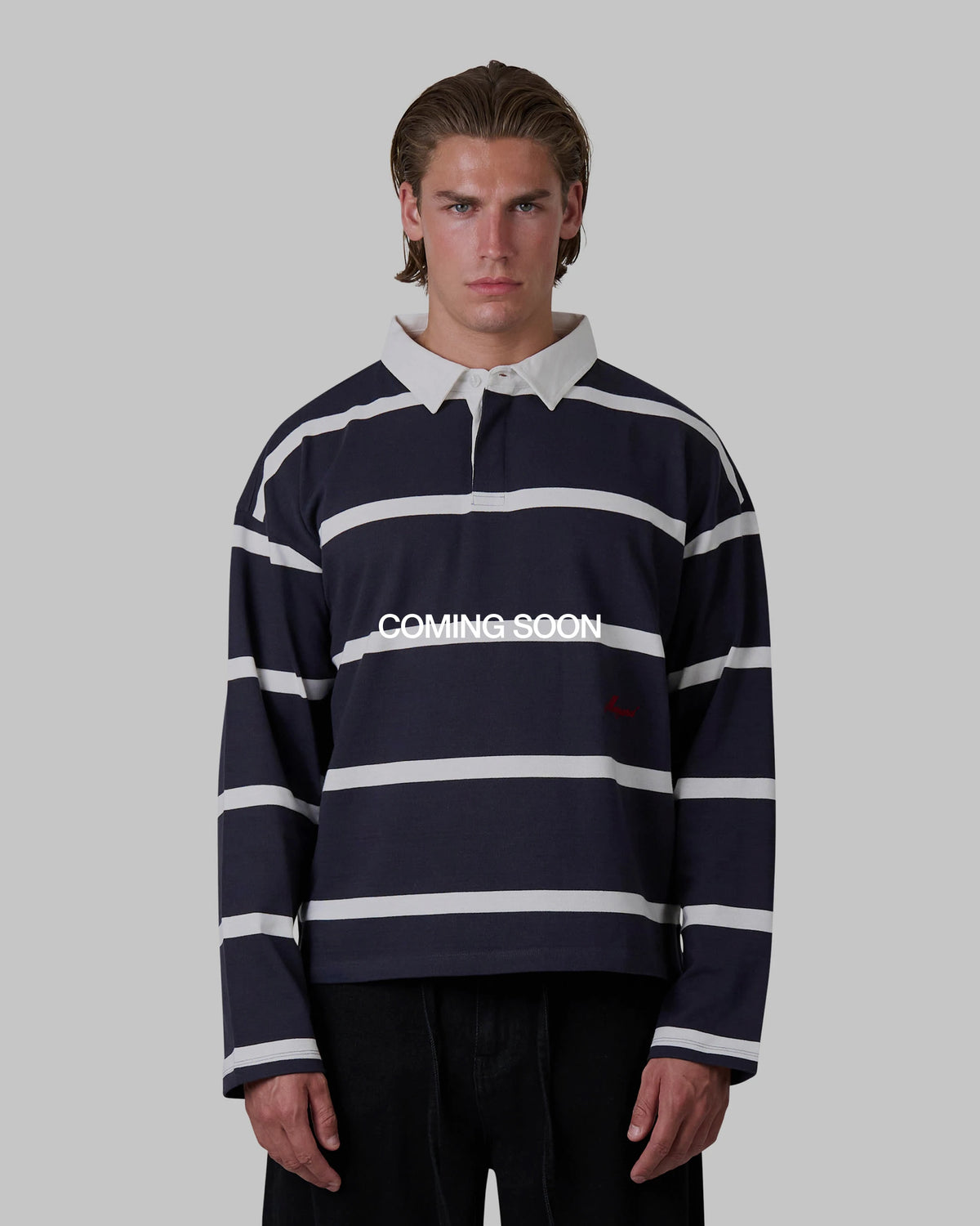 Broker Longsleeve Polo | Navy/White