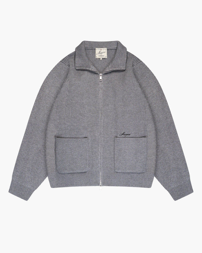 Cardigan en maille à fermeture éclair Giacca