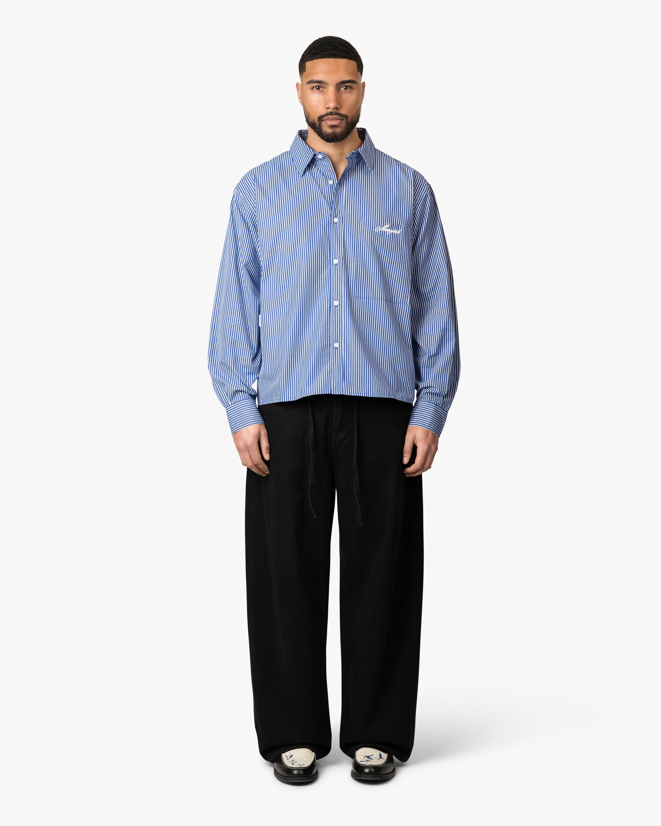 Luberon Shirt | Mid Blue/White