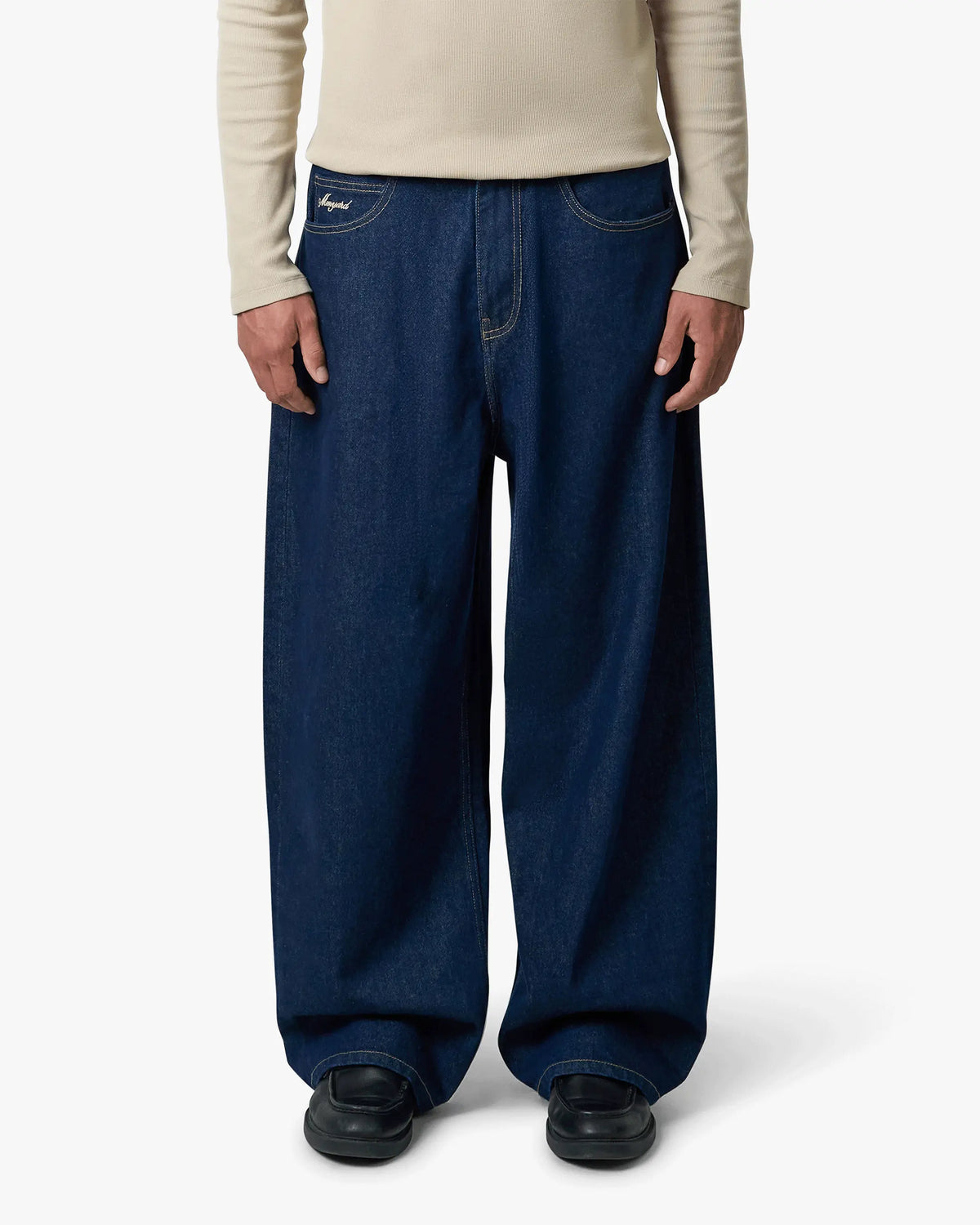 Pantalon ample en denim Menton