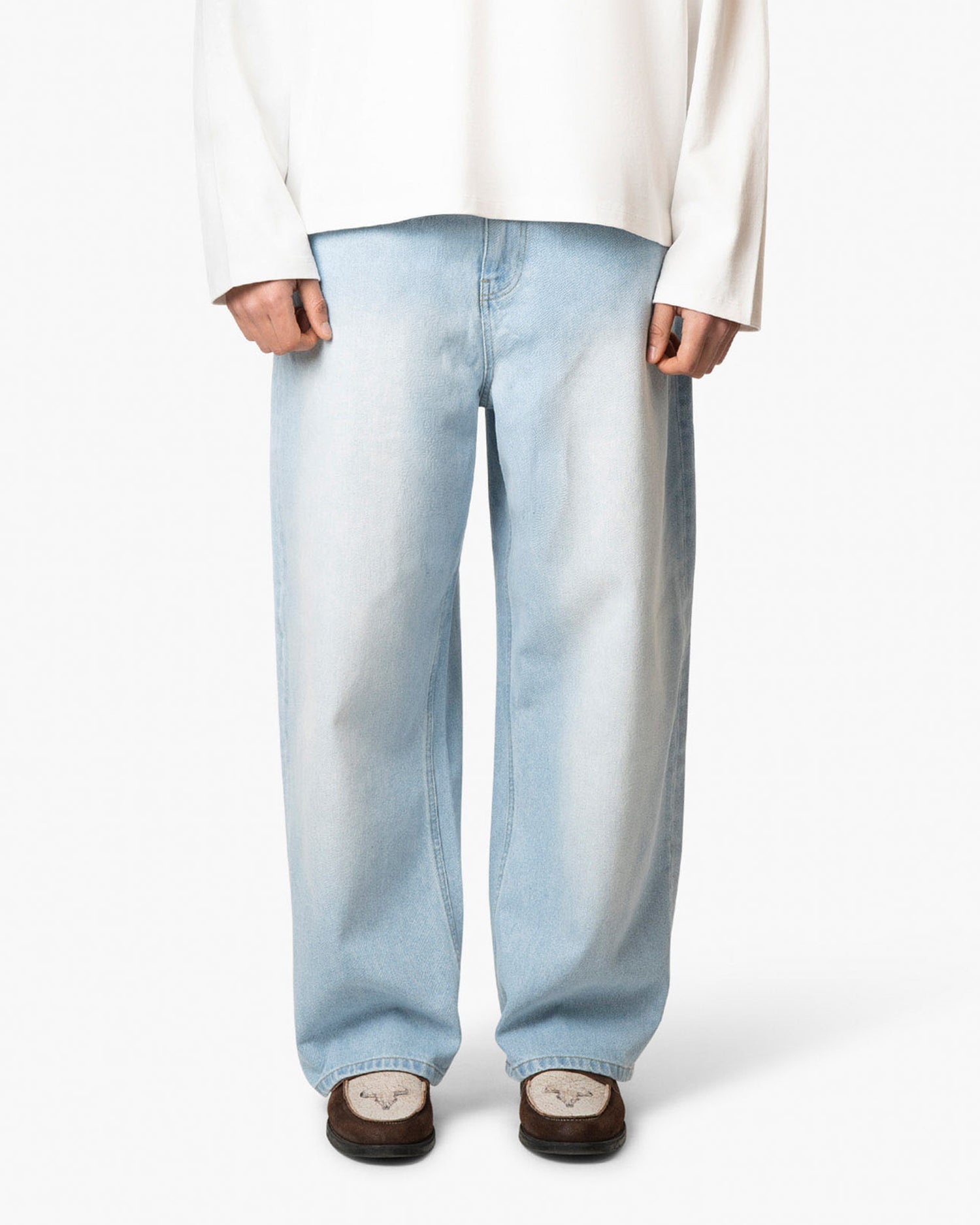 Pantalon ample en denim Menton