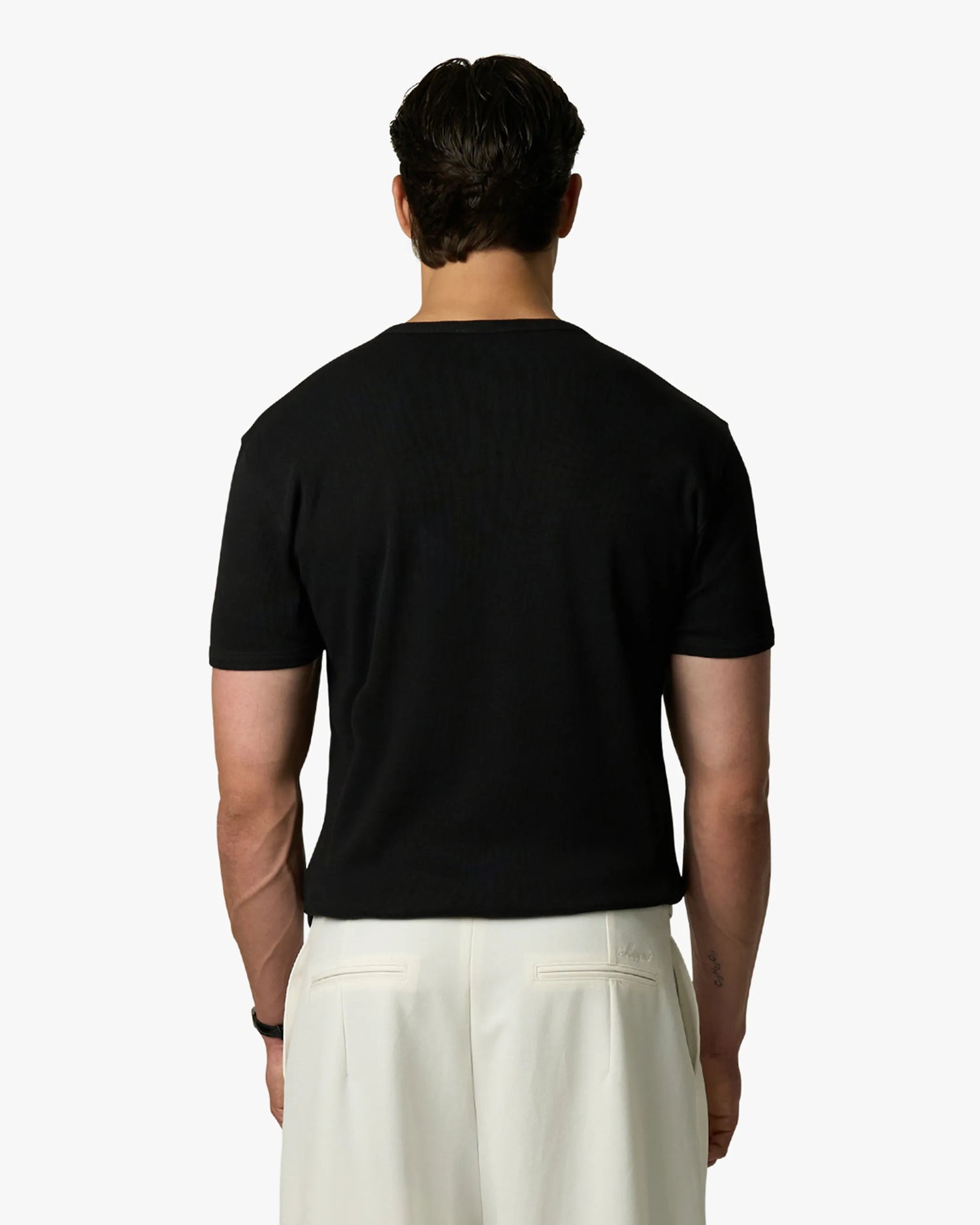 T-shirt Henley côtelé Mougins