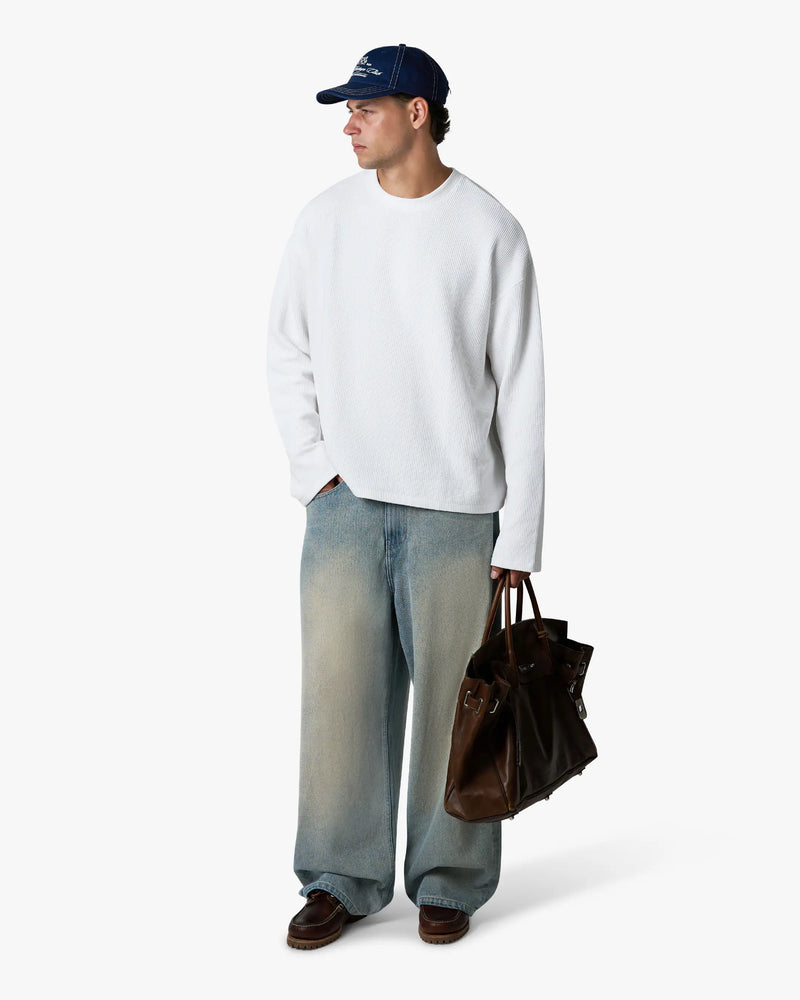 Pantalon ample en denim Menton