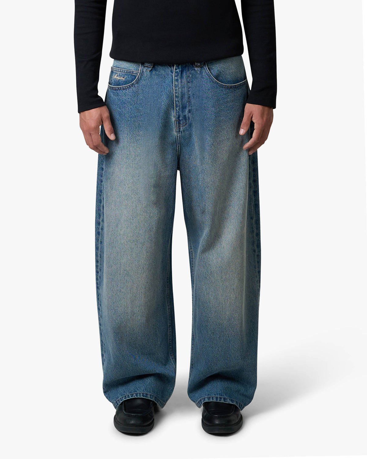 Pantalon ample en denim Menton