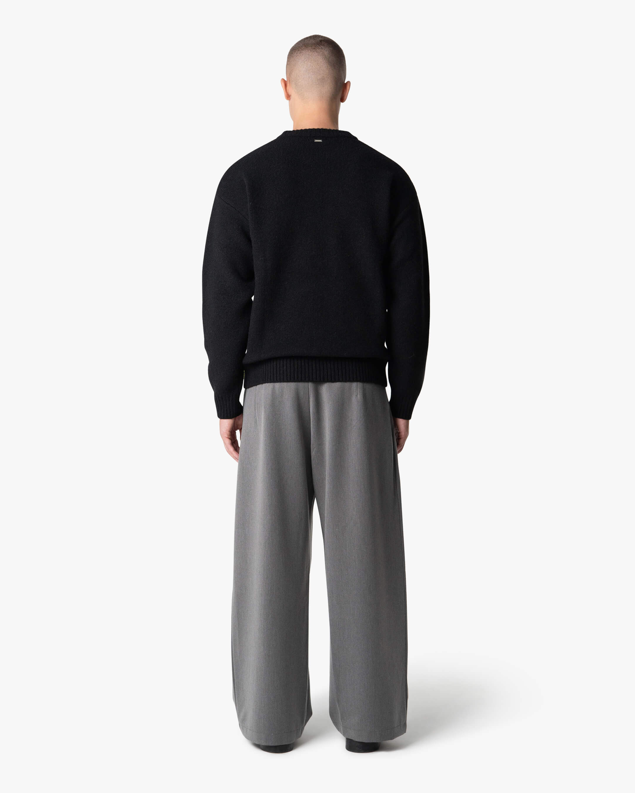 Pull brossé en laine mélangée Brixton 