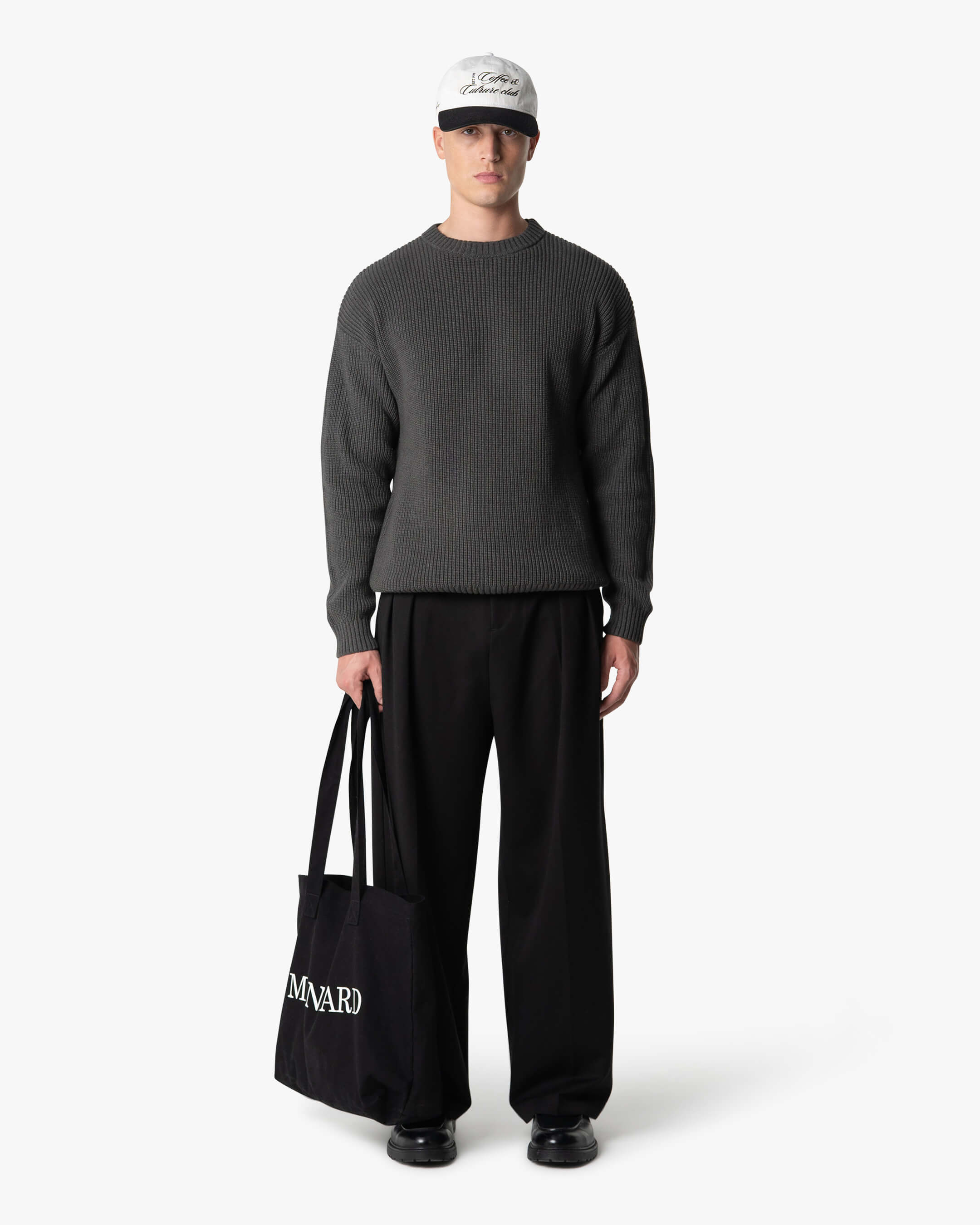 Pull en coton tricoté Naval