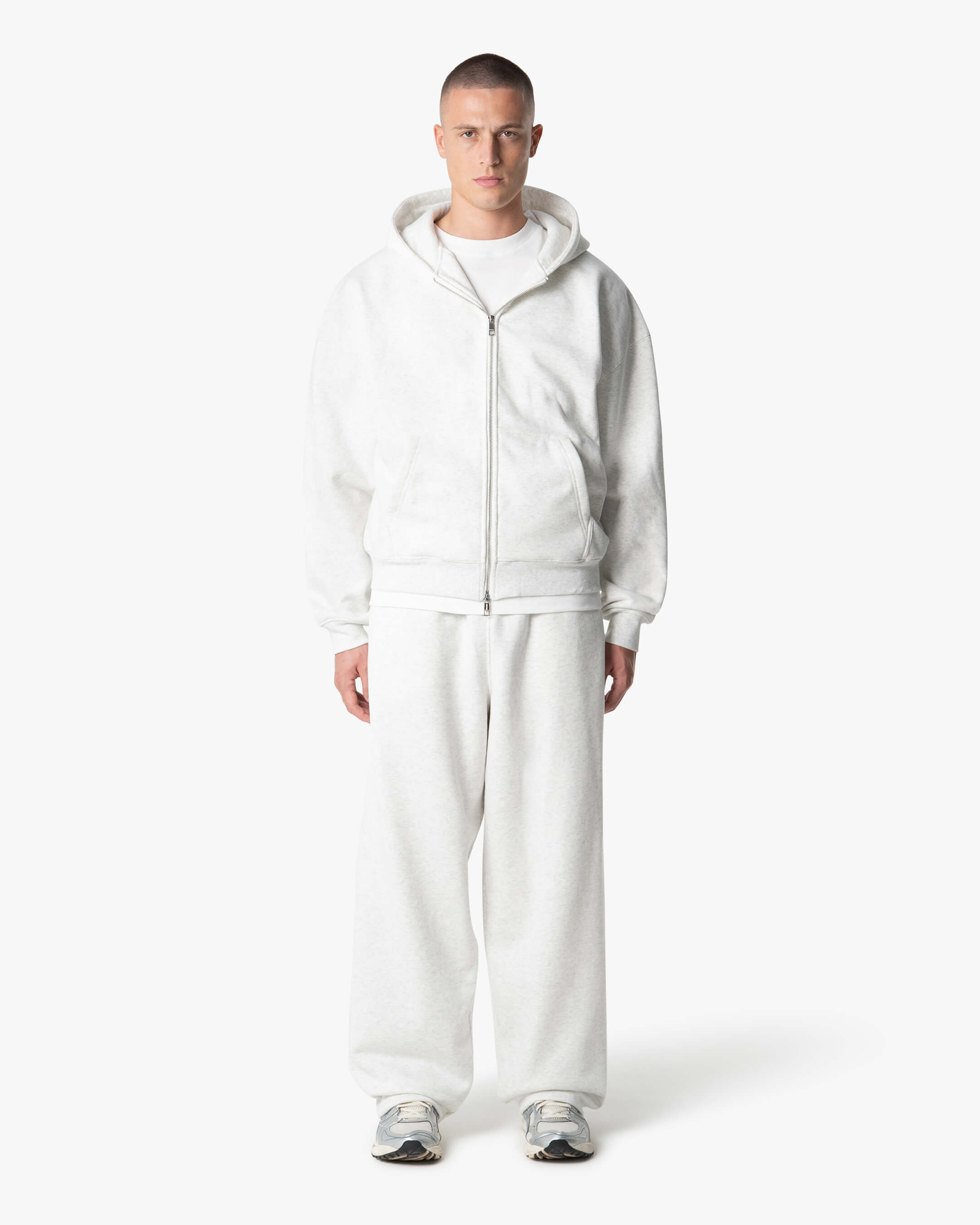 Sweat à capuche ample Blank