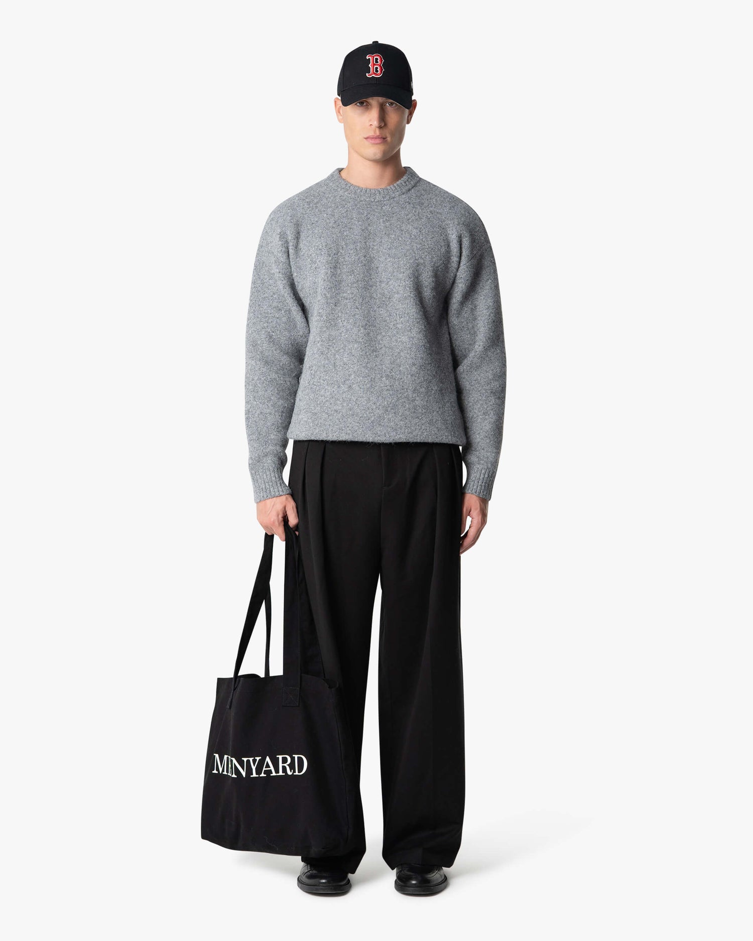 Pull brossé en laine mélangée Brixton 