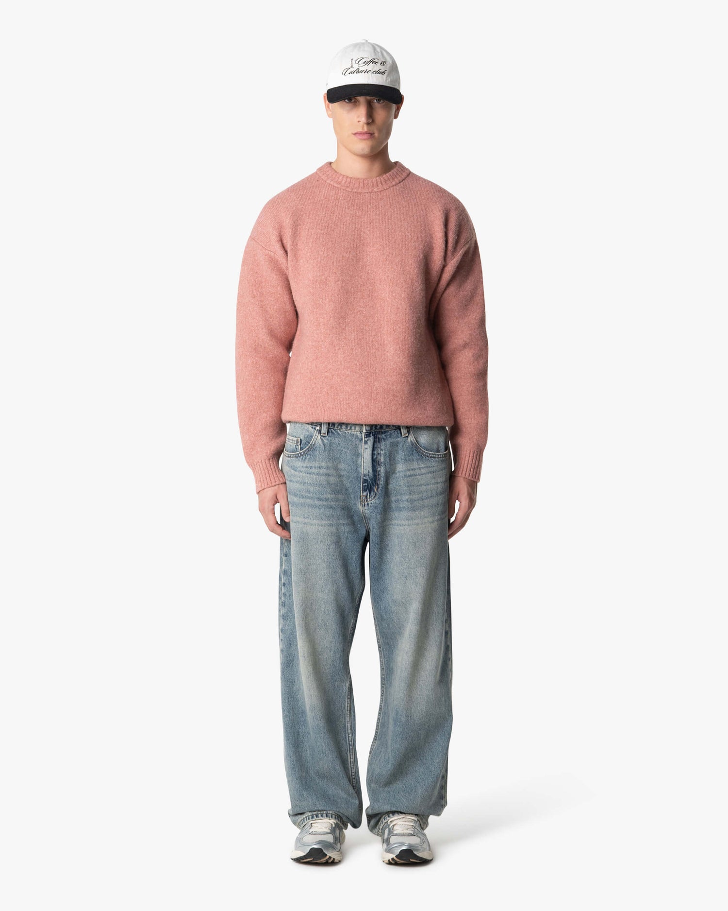 Pull brossé en laine mélangée Brixton 