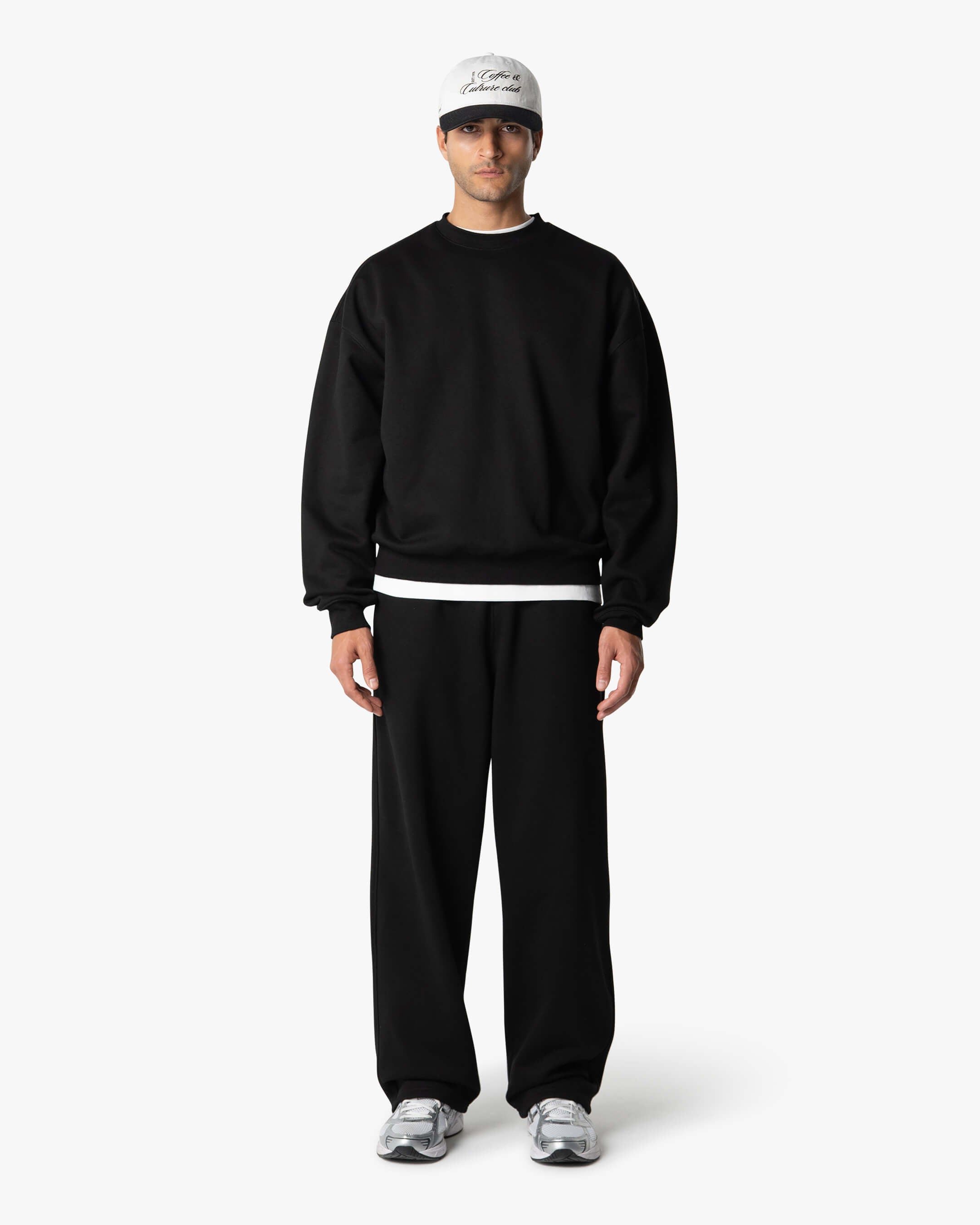Oversized Blank Sweater | Black