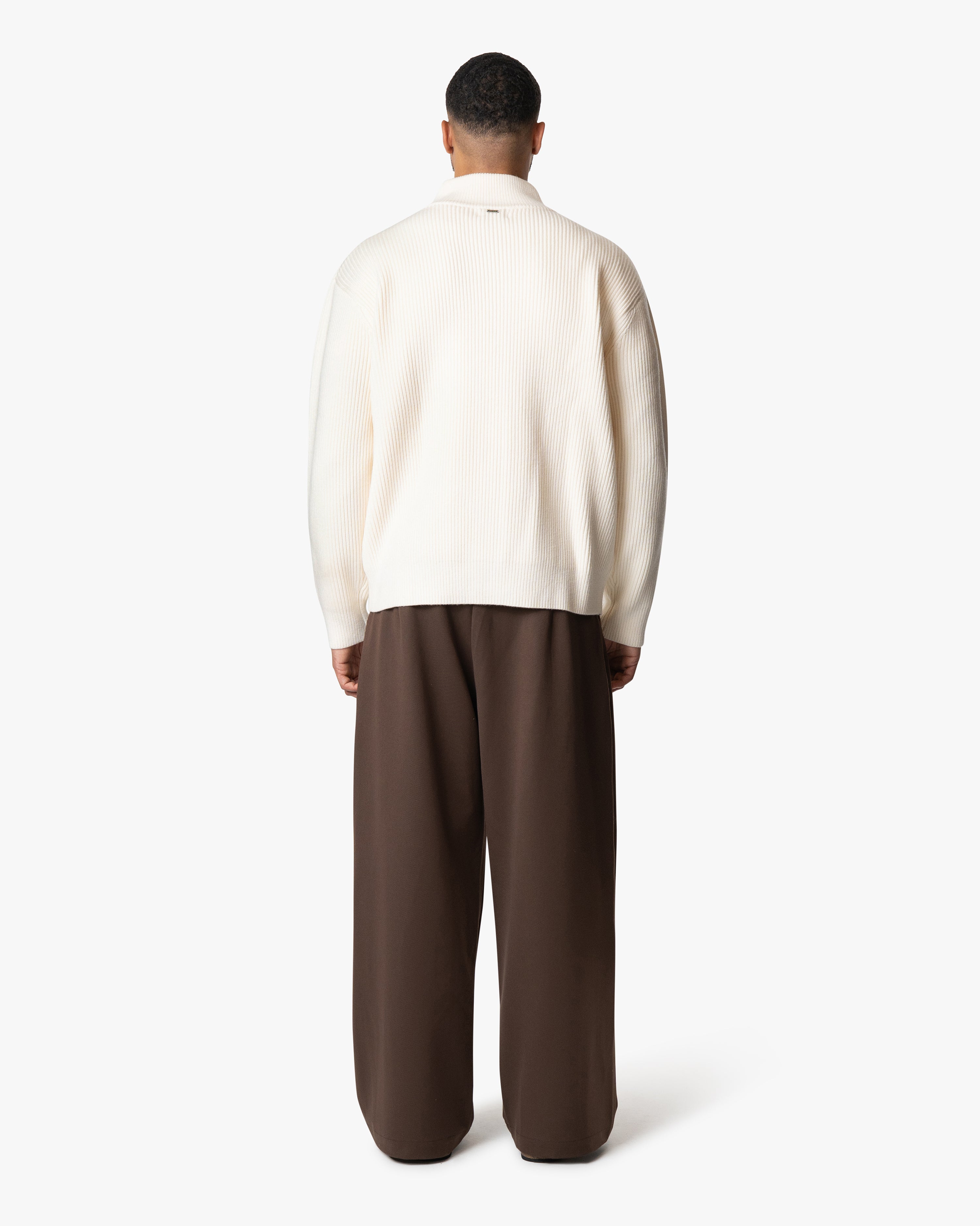 Cardigan en maille à fermeture éclair Giacca