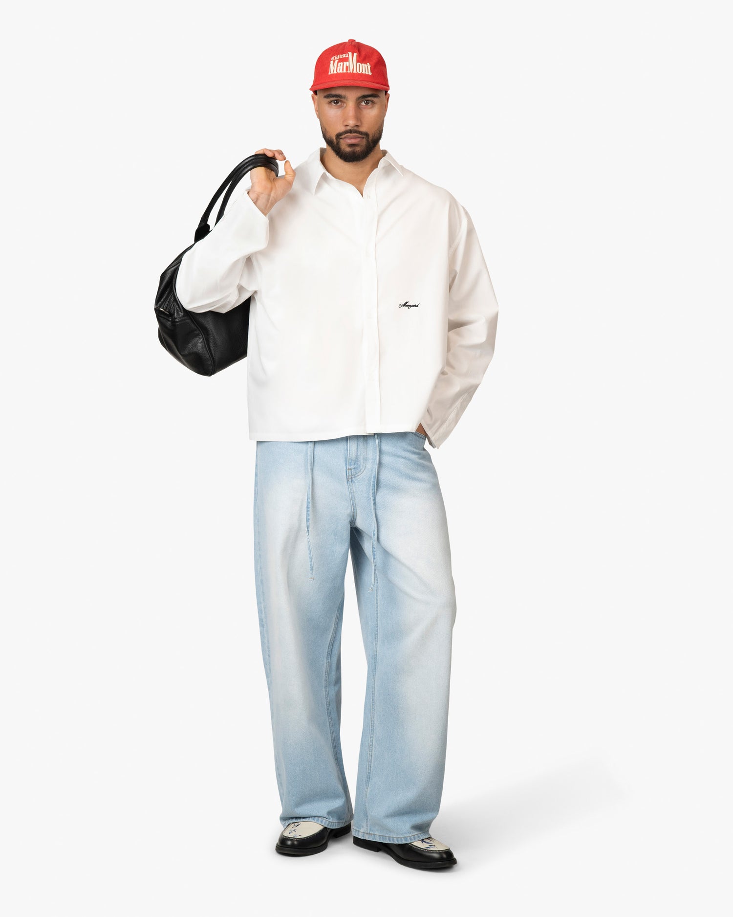 Pantalon ample en denim Menton