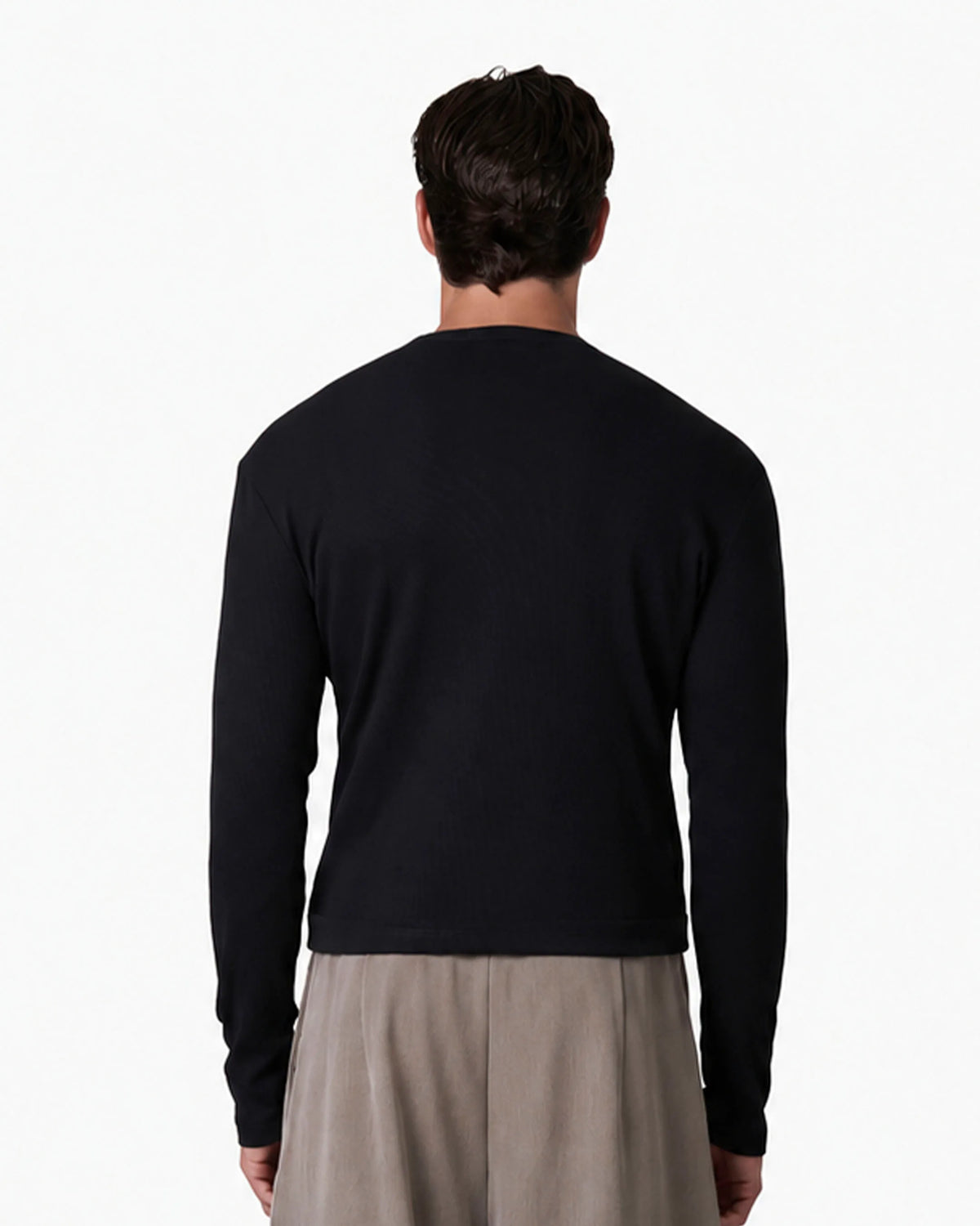 Ribbed Longsleeve | Black