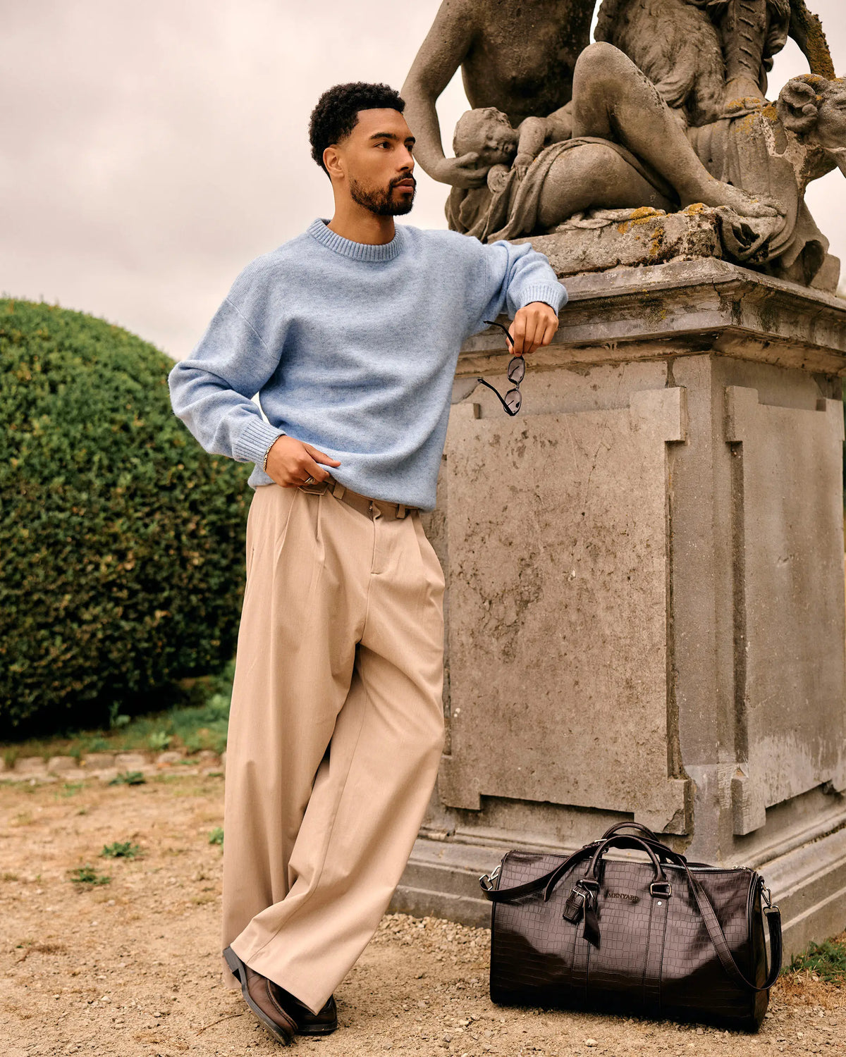 Pull brossé en laine mélangée Brixton