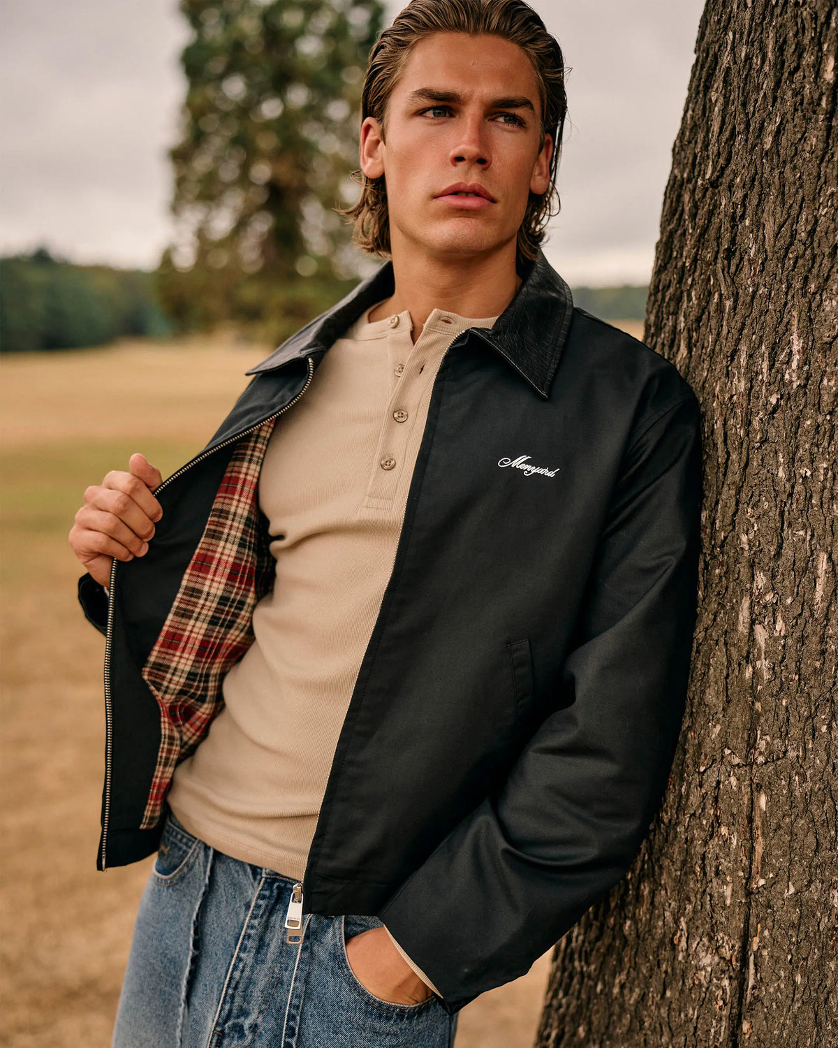 Avenue Cotton Balloon Jacket | Black