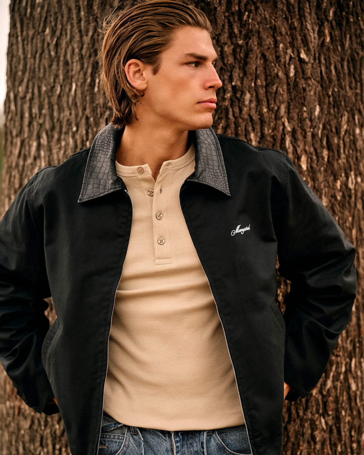 Henley Longsleeve | Light Beige