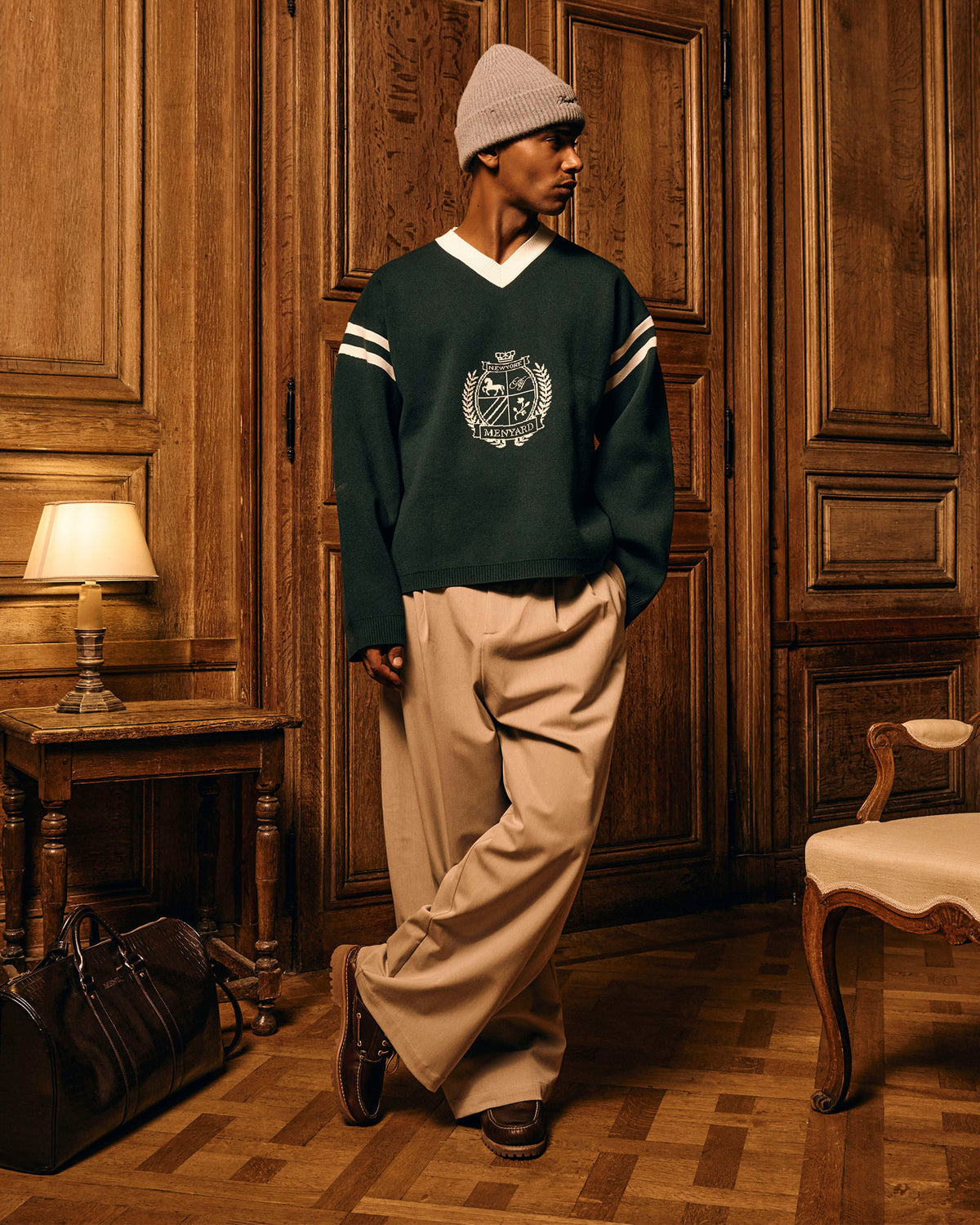 Le pull Badge à col V