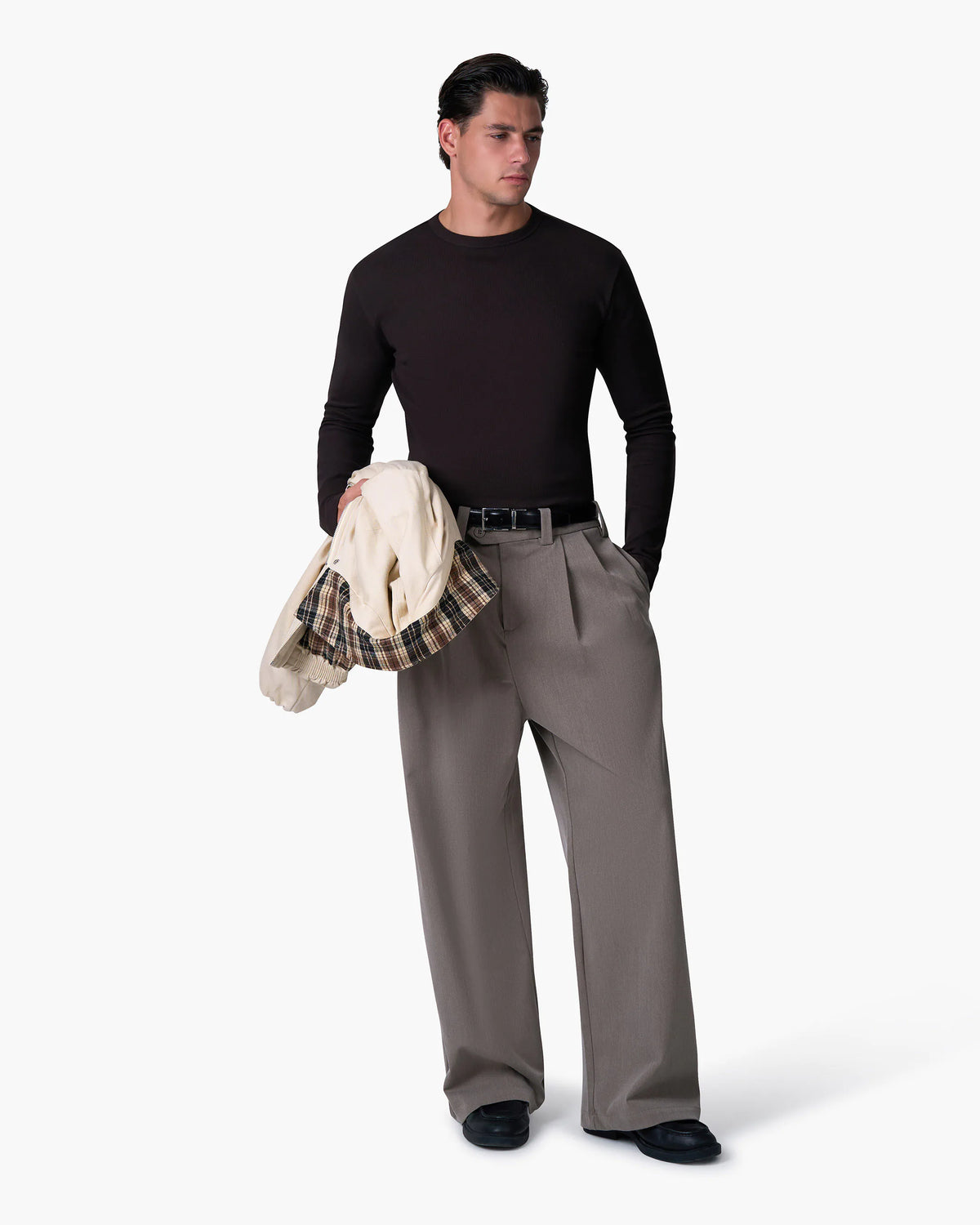 Ribbed Longsleeve | Brown